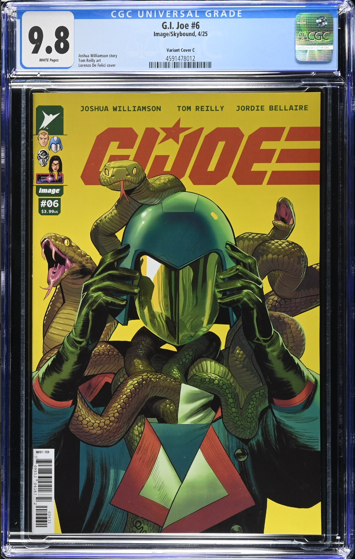 G.I. Joe #6 De Felici Variant CGC 9.8