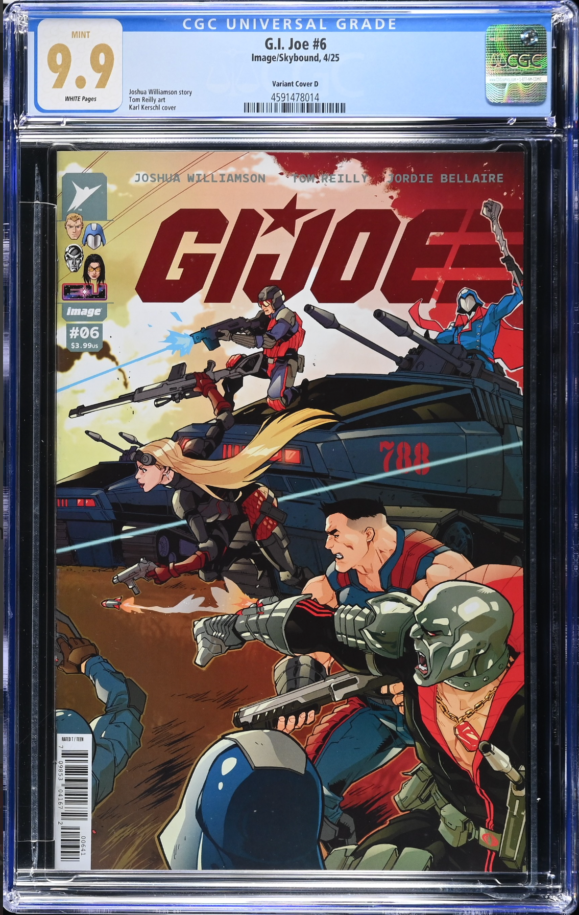 G.I. Joe #6 Kerschl 1:10 Retailer Incentive Variant CGC 9.9