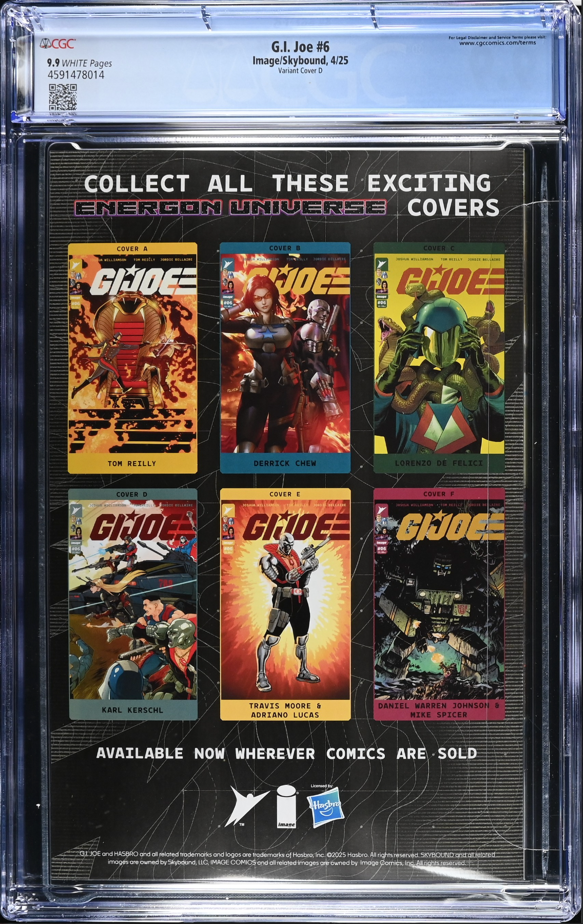 G.I. Joe #6 Kerschl 1:10 Retailer Incentive Variant CGC 9.9