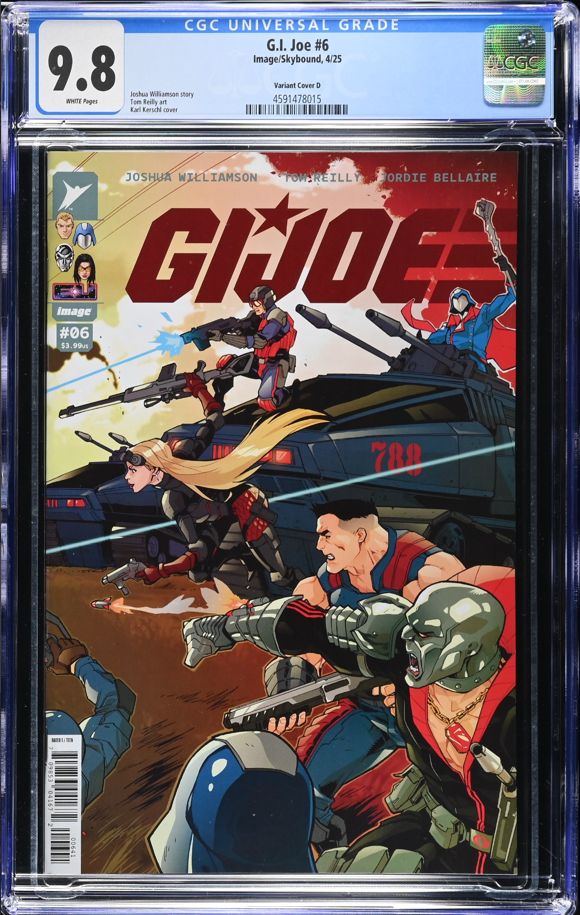 G.I. Joe #6 Kerschl 1:10 Retailer Incentive Variant CGC 9.8