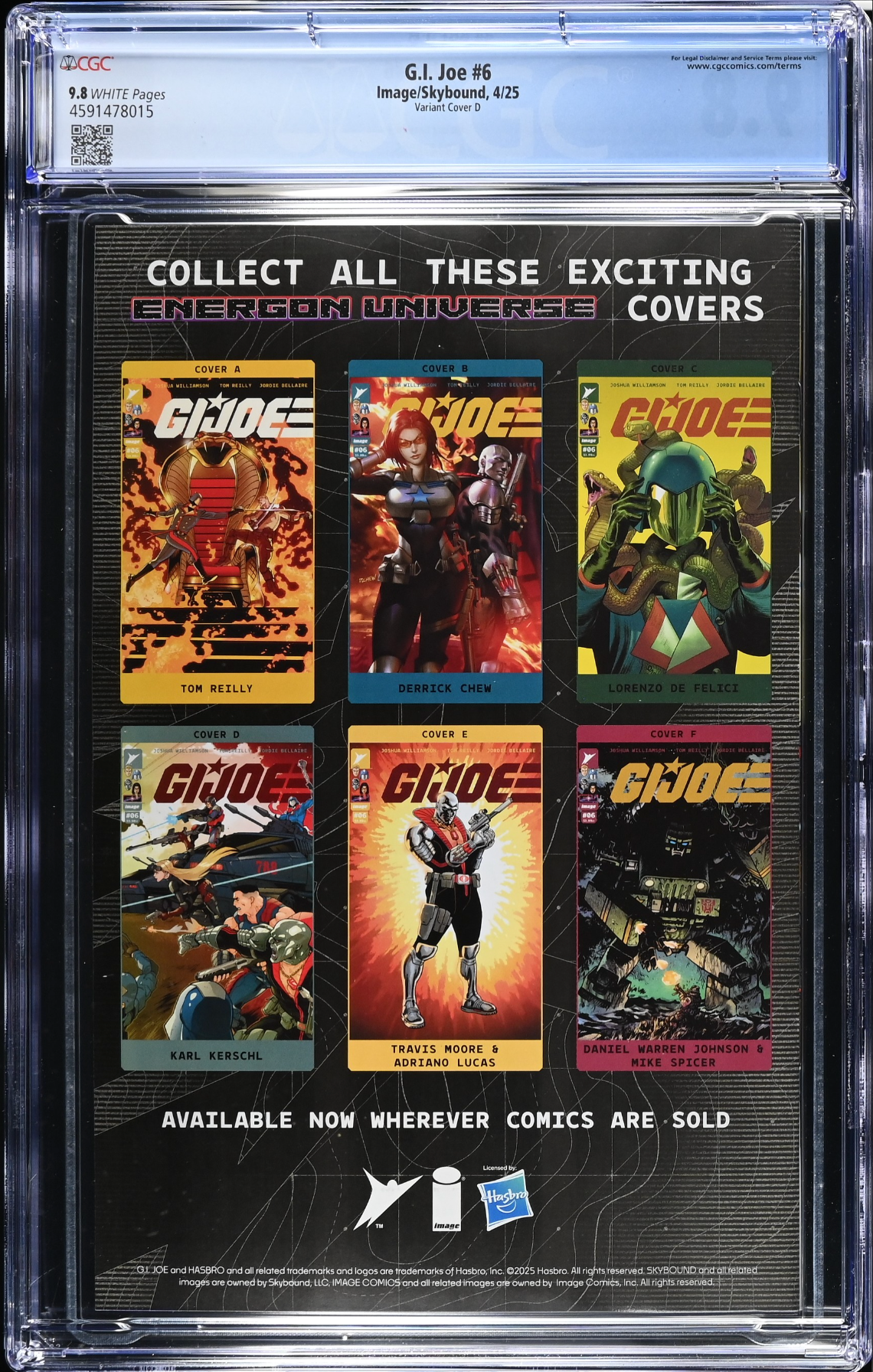 G.I. Joe #6 Kerschl 1:10 Retailer Incentive Variant CGC 9.8
