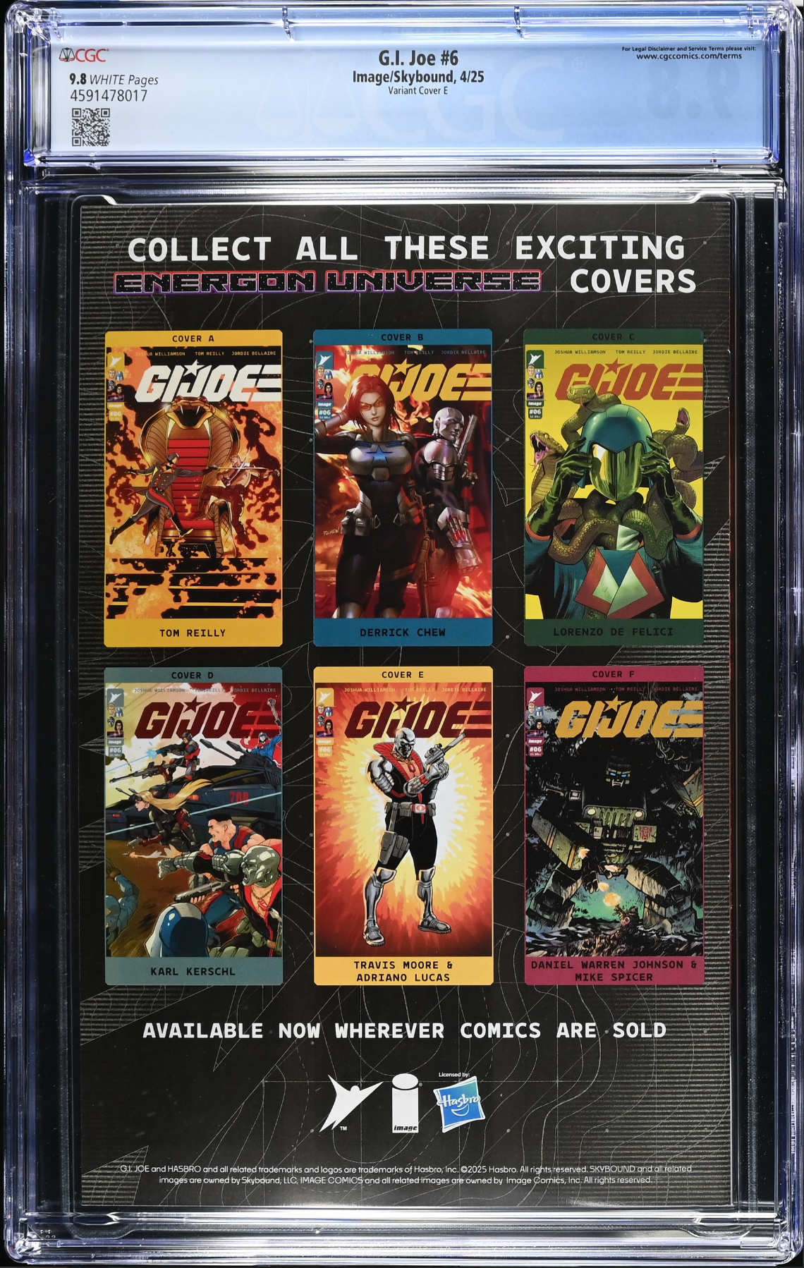G.I. Joe #6 Moore 1:25 Retailer Incentive Variant CGC 9.8