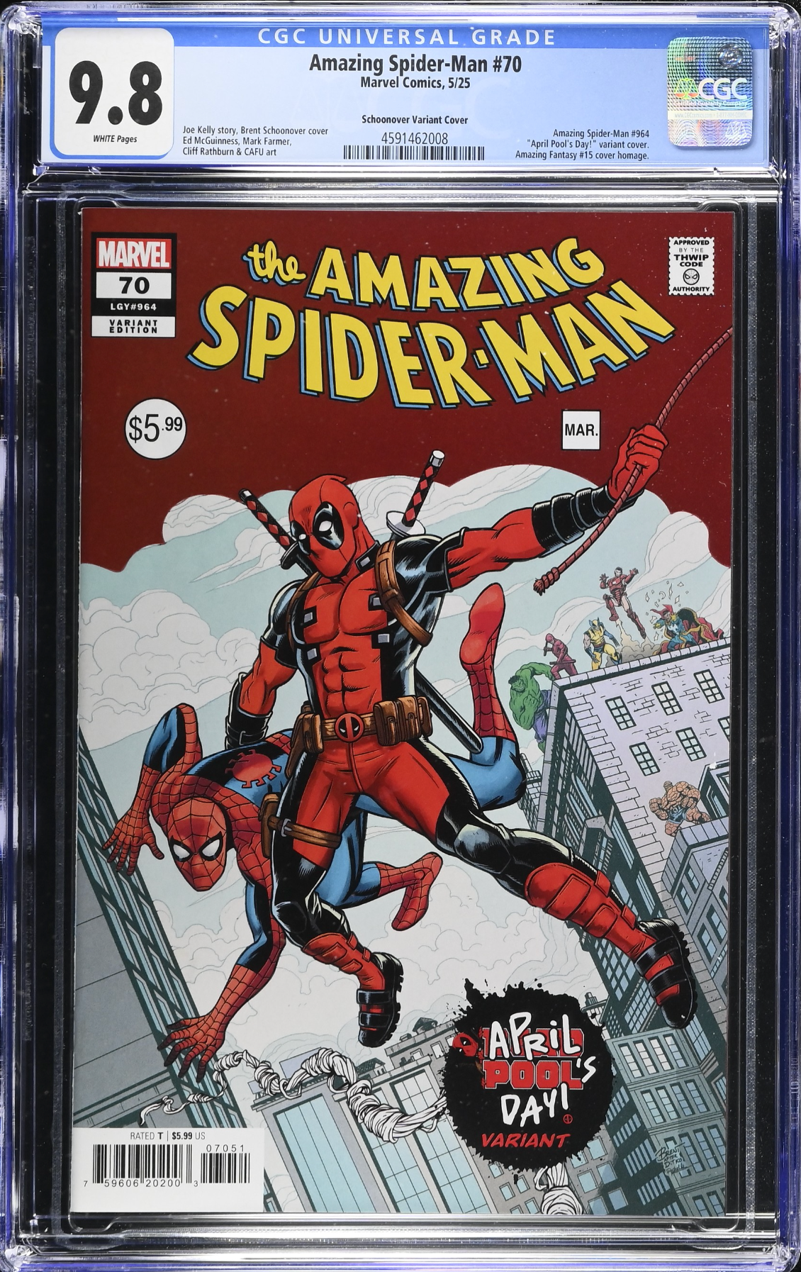 Amazing Spider-Man #70 Schoonover Variant CGC 9.8