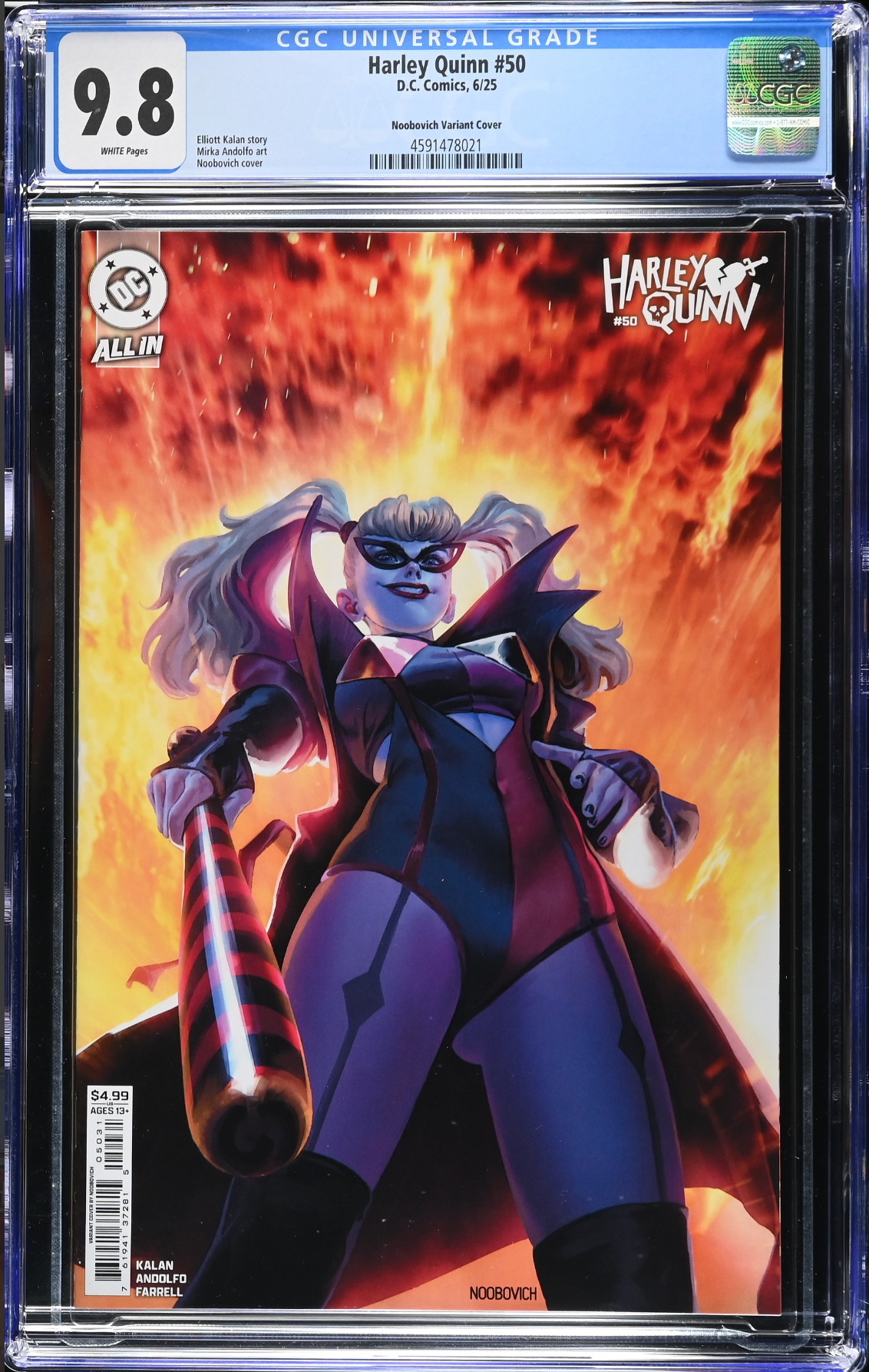 Harley Quinn #50 Noobovich Variant CGC 9.8