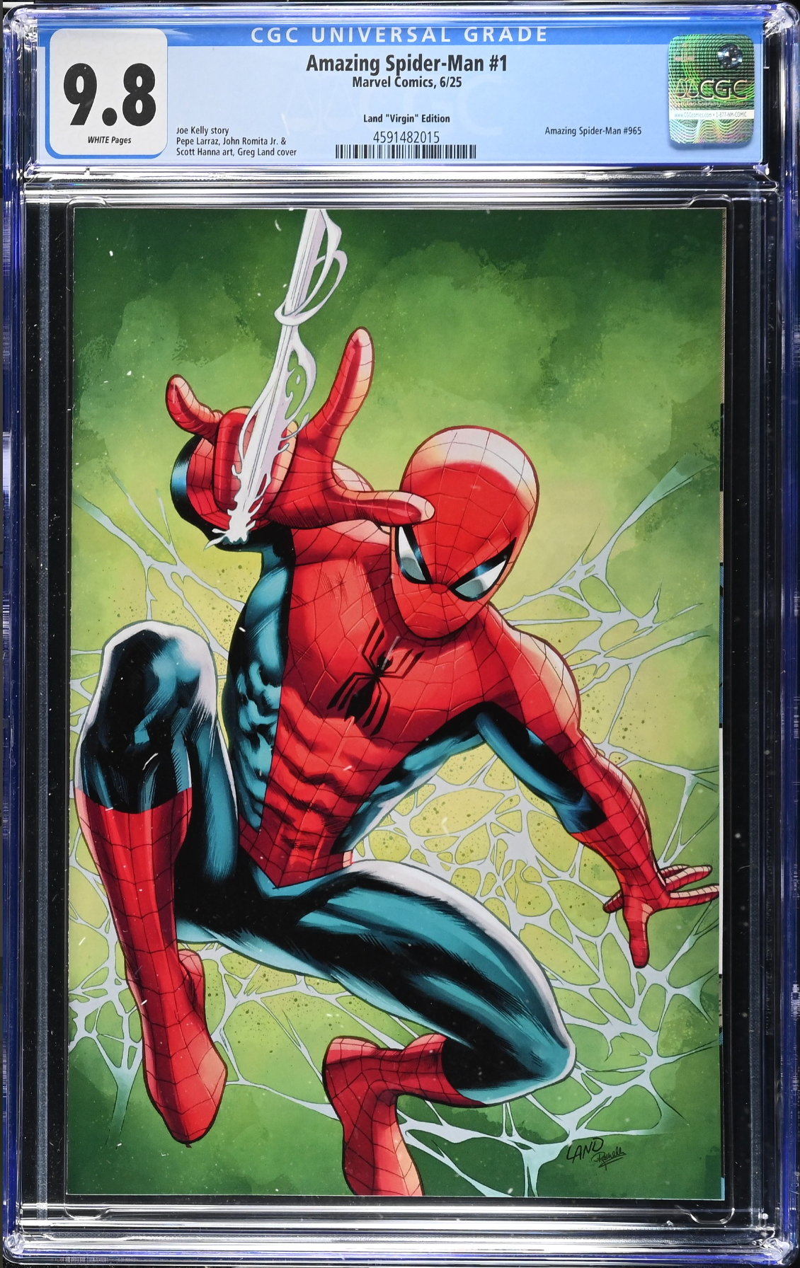 Amazing Spider-Man #1 Land 1:100 Virgin Retailer Incentive Variant CGC 9.8
