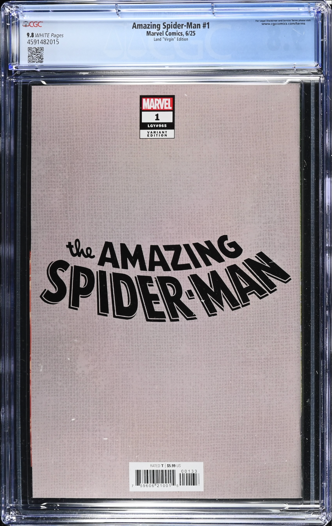 Amazing Spider-Man #1 Land 1:100 Virgin Retailer Incentive Variant CGC 9.8