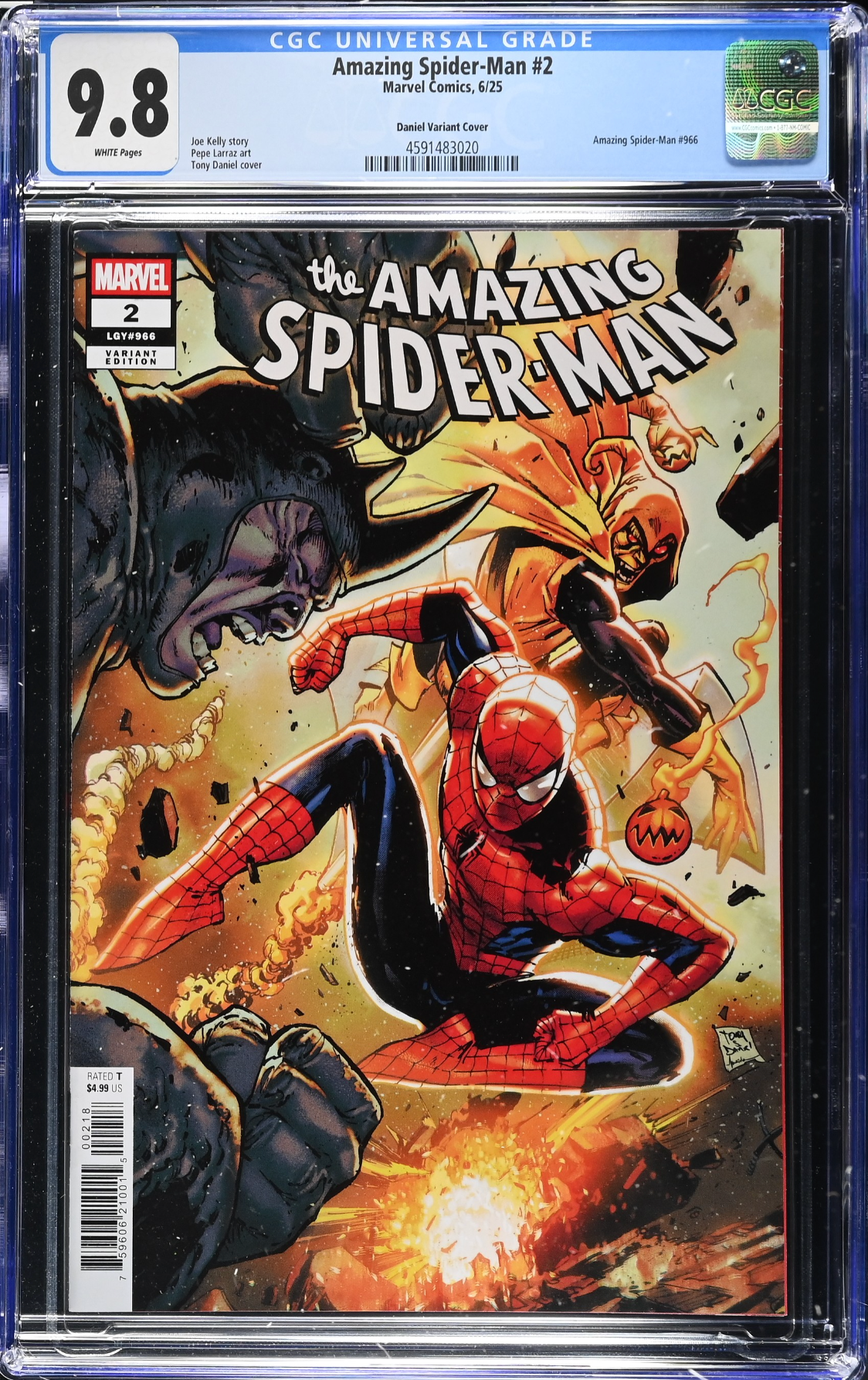Amazing Spider-Man #2 Daniel 1:25 Retailer Incentive Variant CGC 9.8