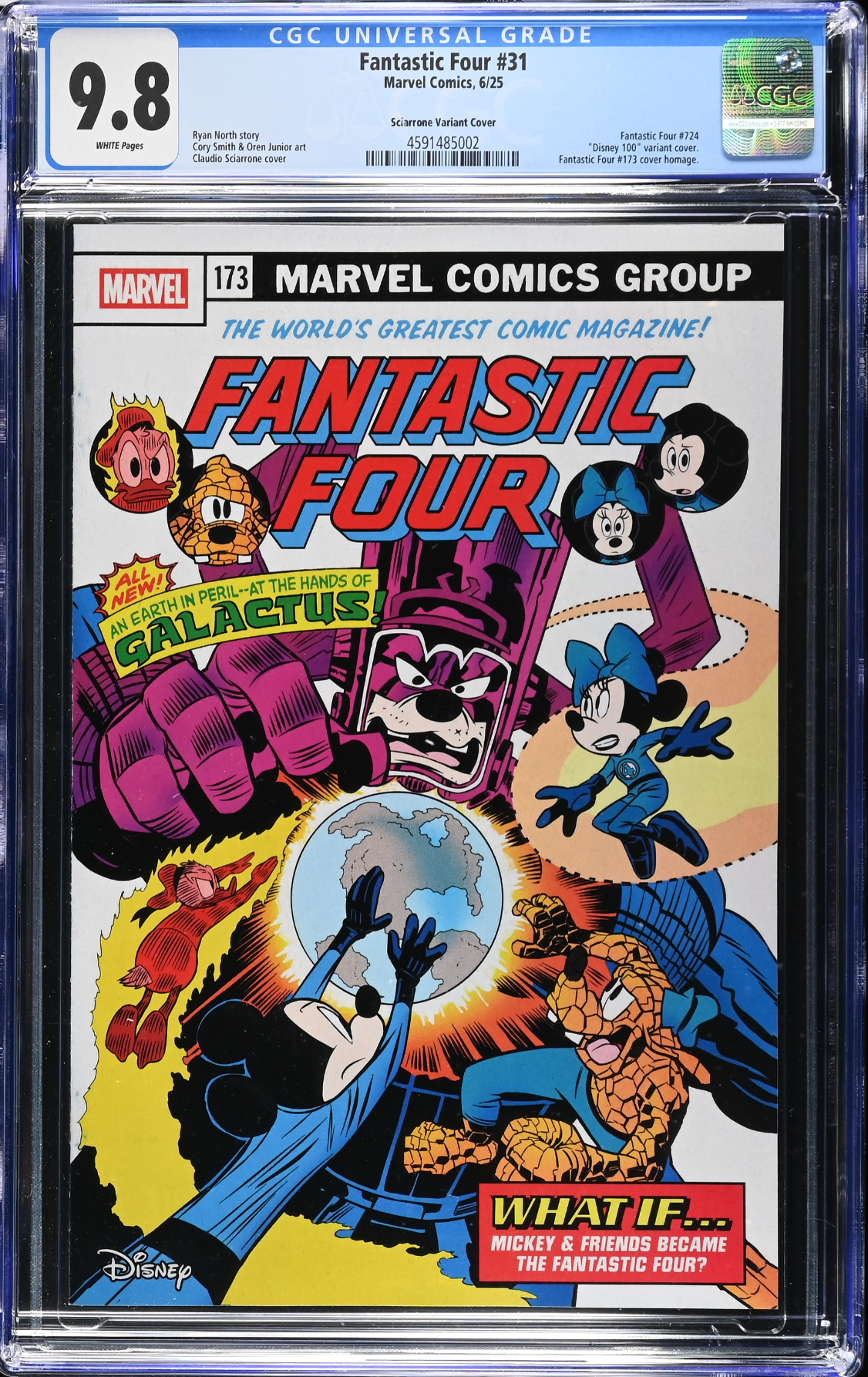 Fantastic Four #31 Disney Variant CGC 9.8