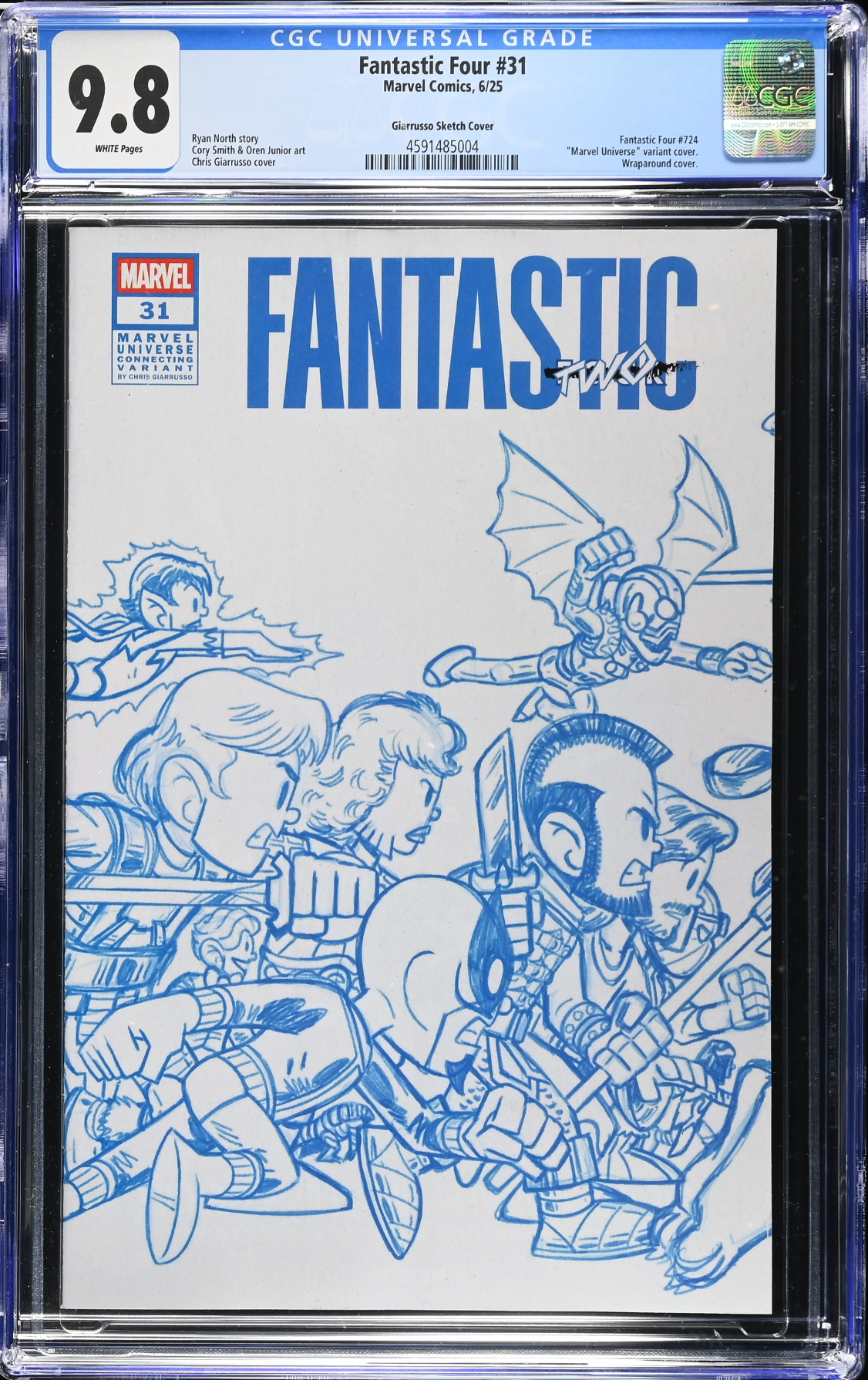 Fantastic Four #31 Giarrusso 1:50 Retailer Incentive Variant CGC 9.8