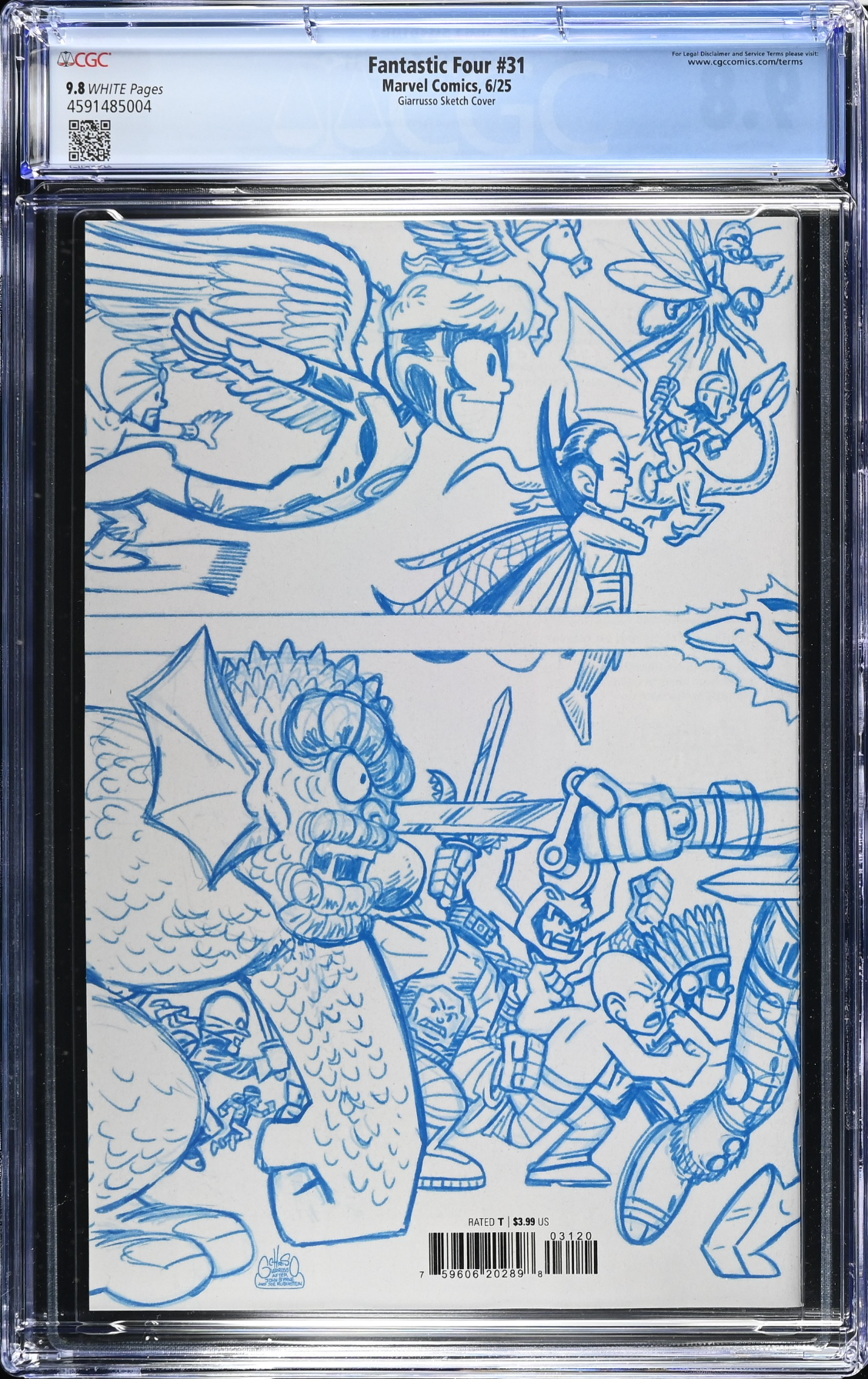 Fantastic Four #31 Giarrusso 1:50 Retailer Incentive Variant CGC 9.8