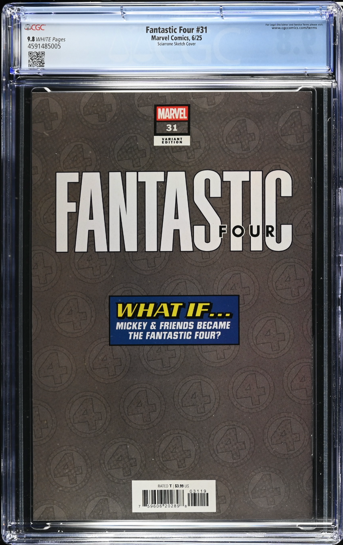 Fantastic Four #31 Disney 1:100 Retailer Incentive Variant CGC 9.8