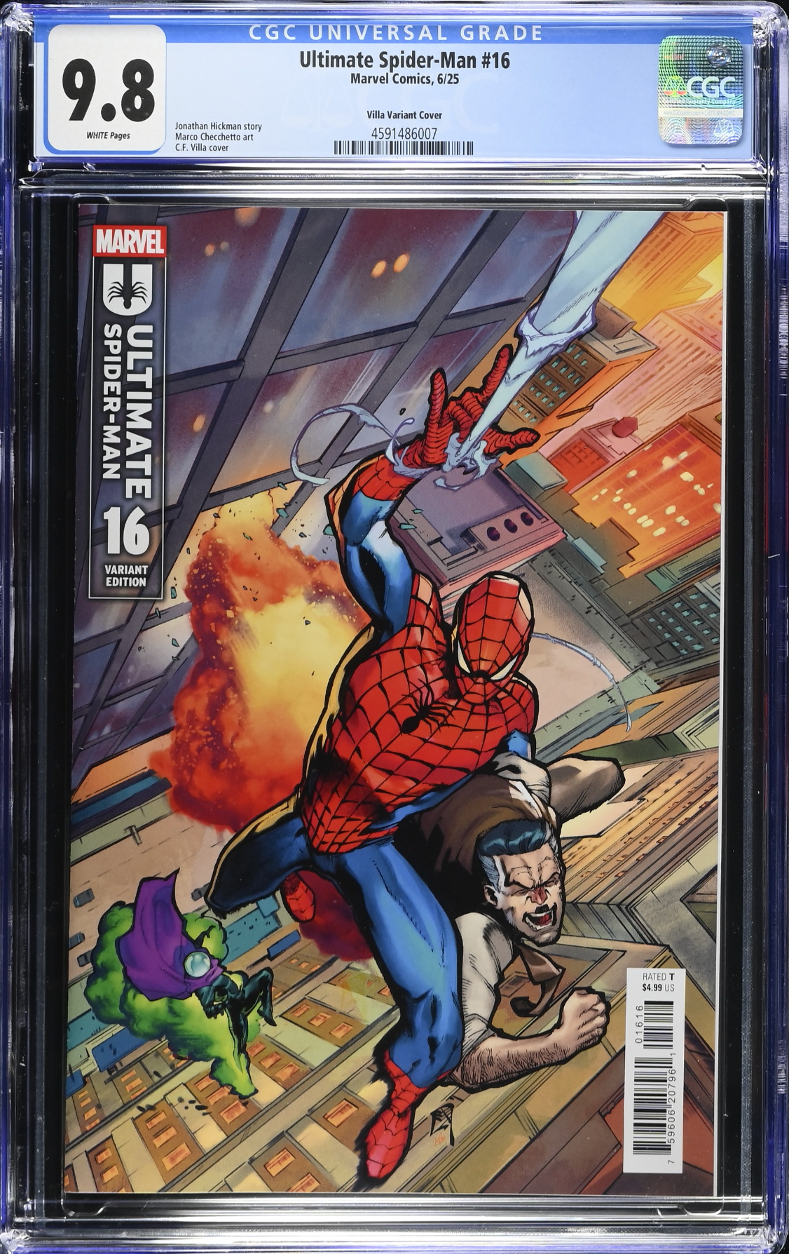 Ultimate Spider-Man #16 Villa 1:25 Retailer Incentive Variant CGC 9.8