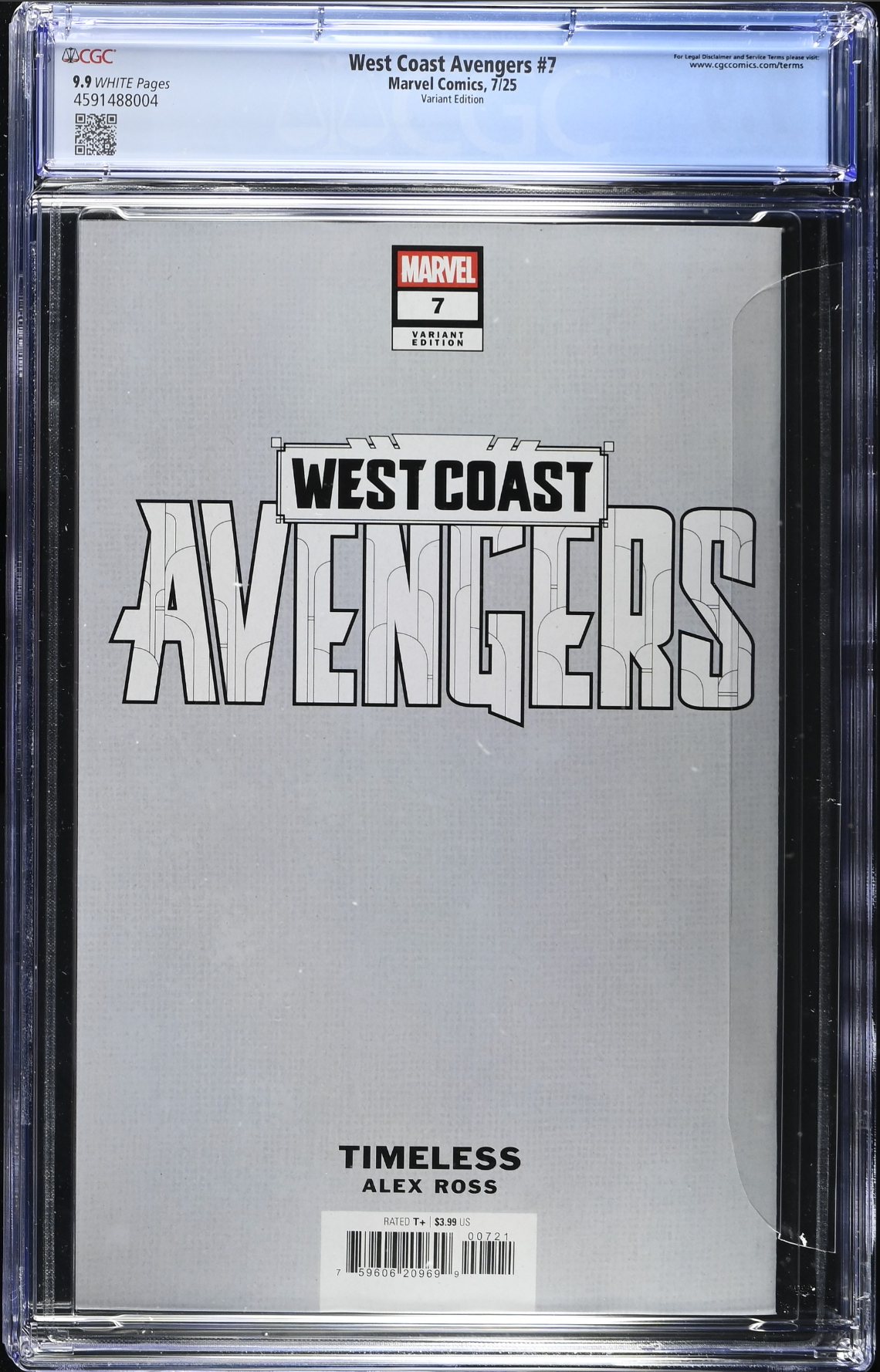West Coast Avengers #7 Alex Ross Variant CGC 9.9