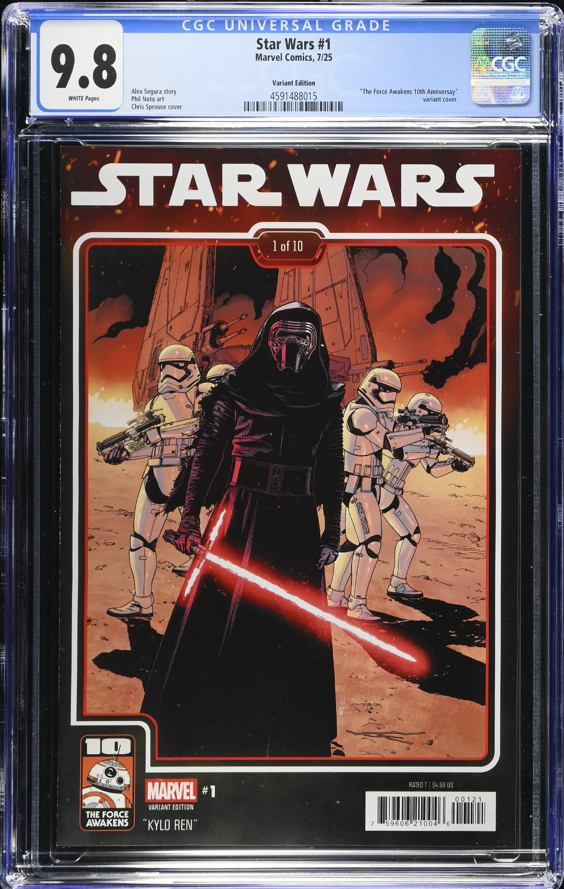 Star Wars #1 Sprouse Variant CGC 9.8