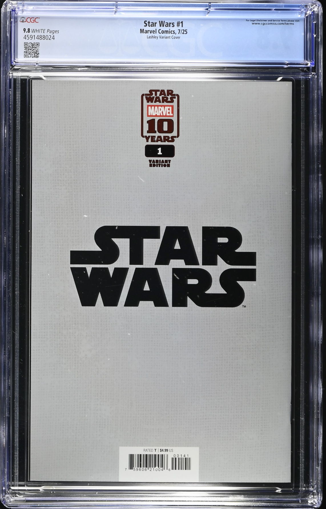 Star Wars #1 Lashley Foil Variant CGC 9.9