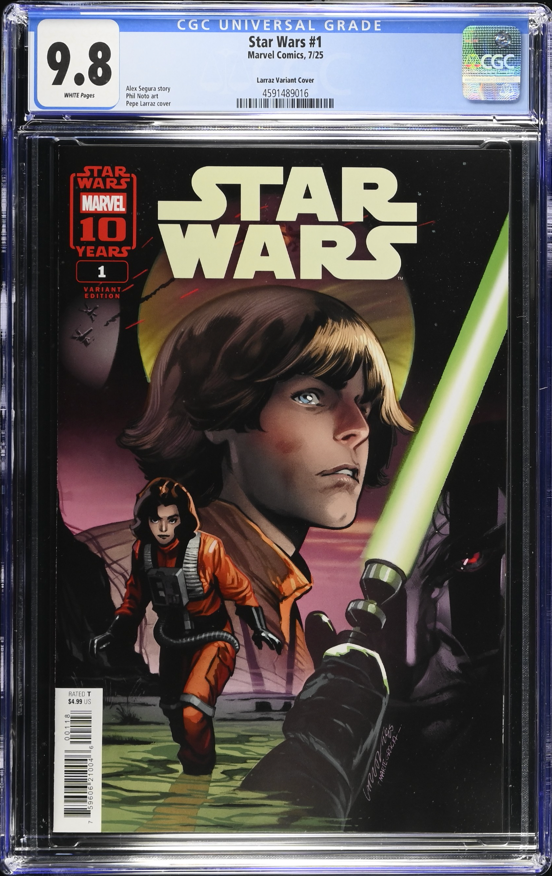 Star Wars #1 Larraz 1:25 Retailer Incentive Variant CGC 9.8