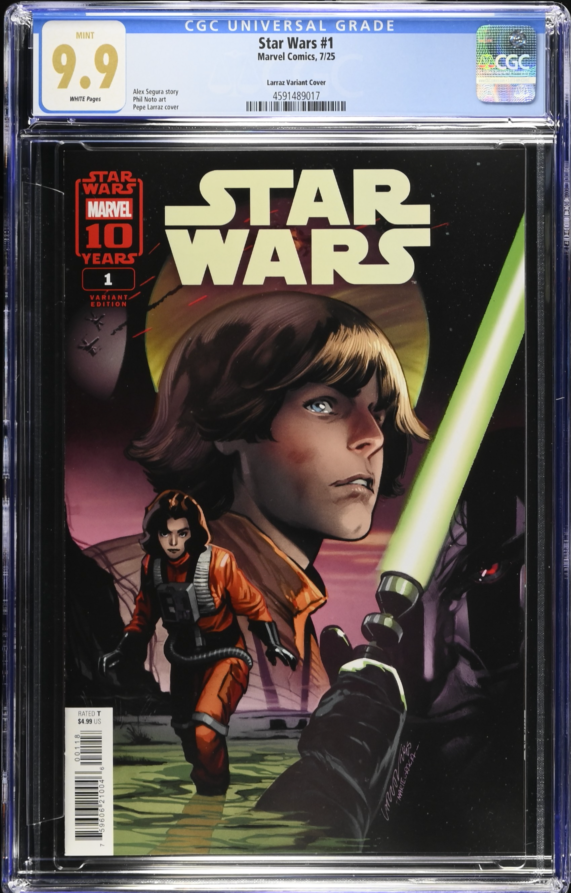 Star Wars #1 Larraz 1:25 Retailer Incentive Variant CGC 9.9