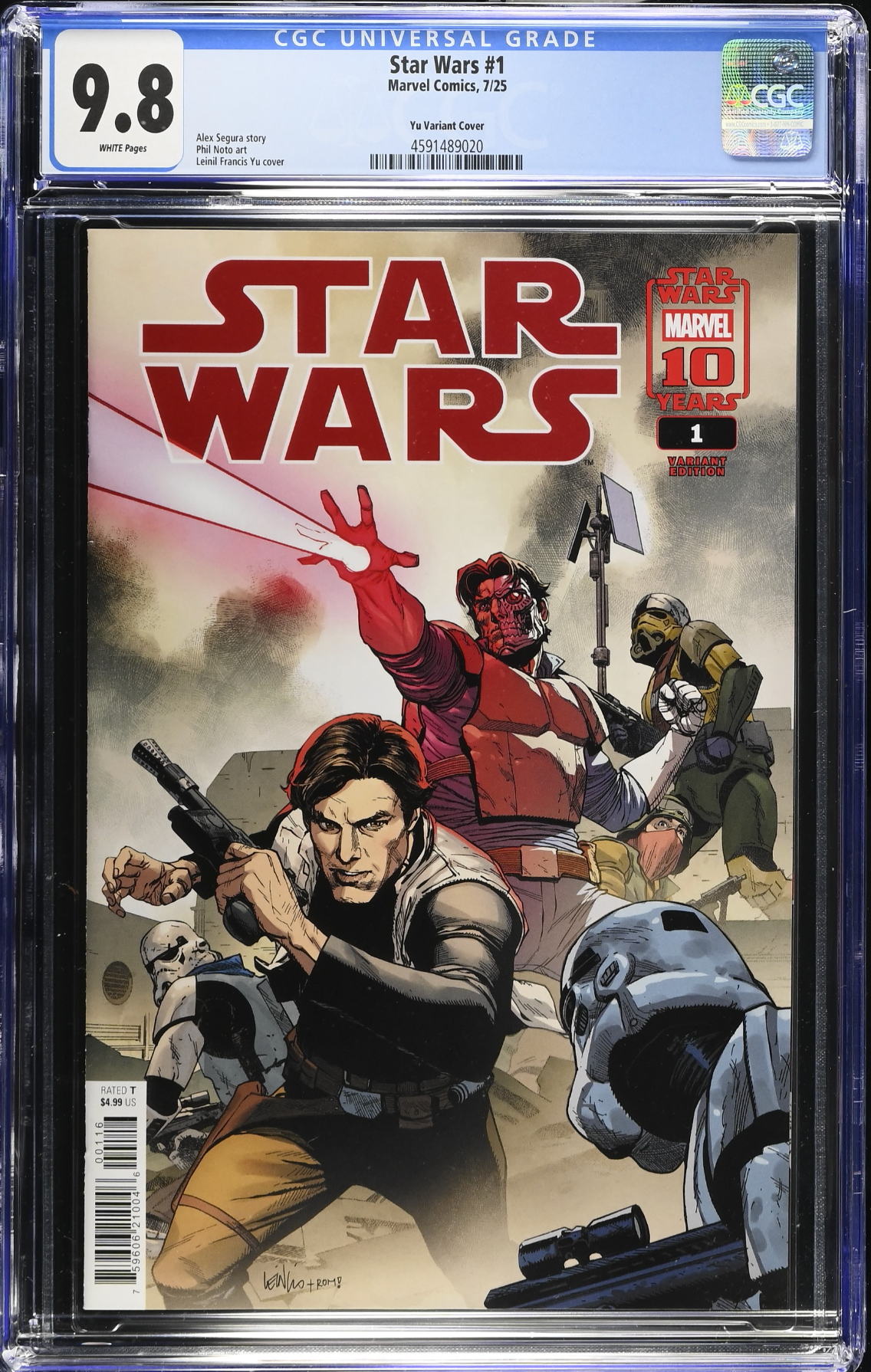 Star Wars #1 Yu 1:50 Retailer Incentive Variant CGC 9.8