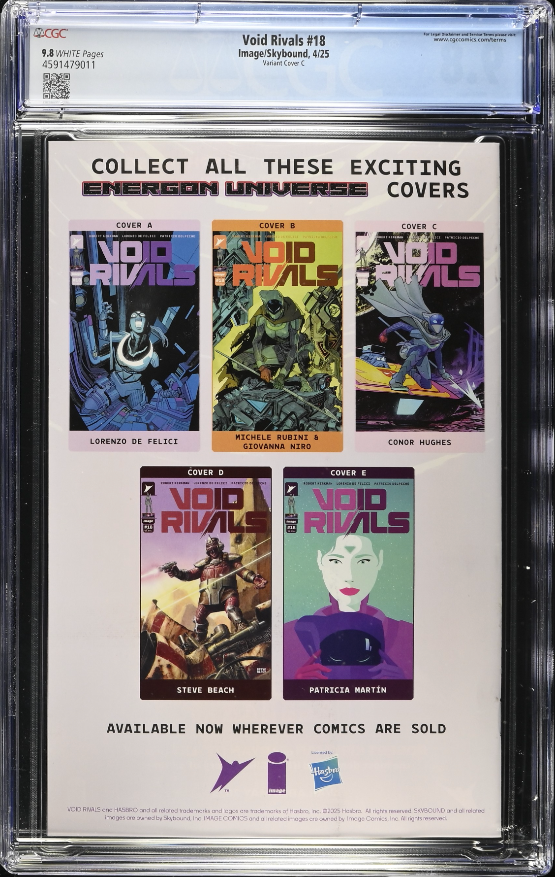 Void Rivals #18 Hughes 1:10 Retailer Incentive Variant CGC 9.8