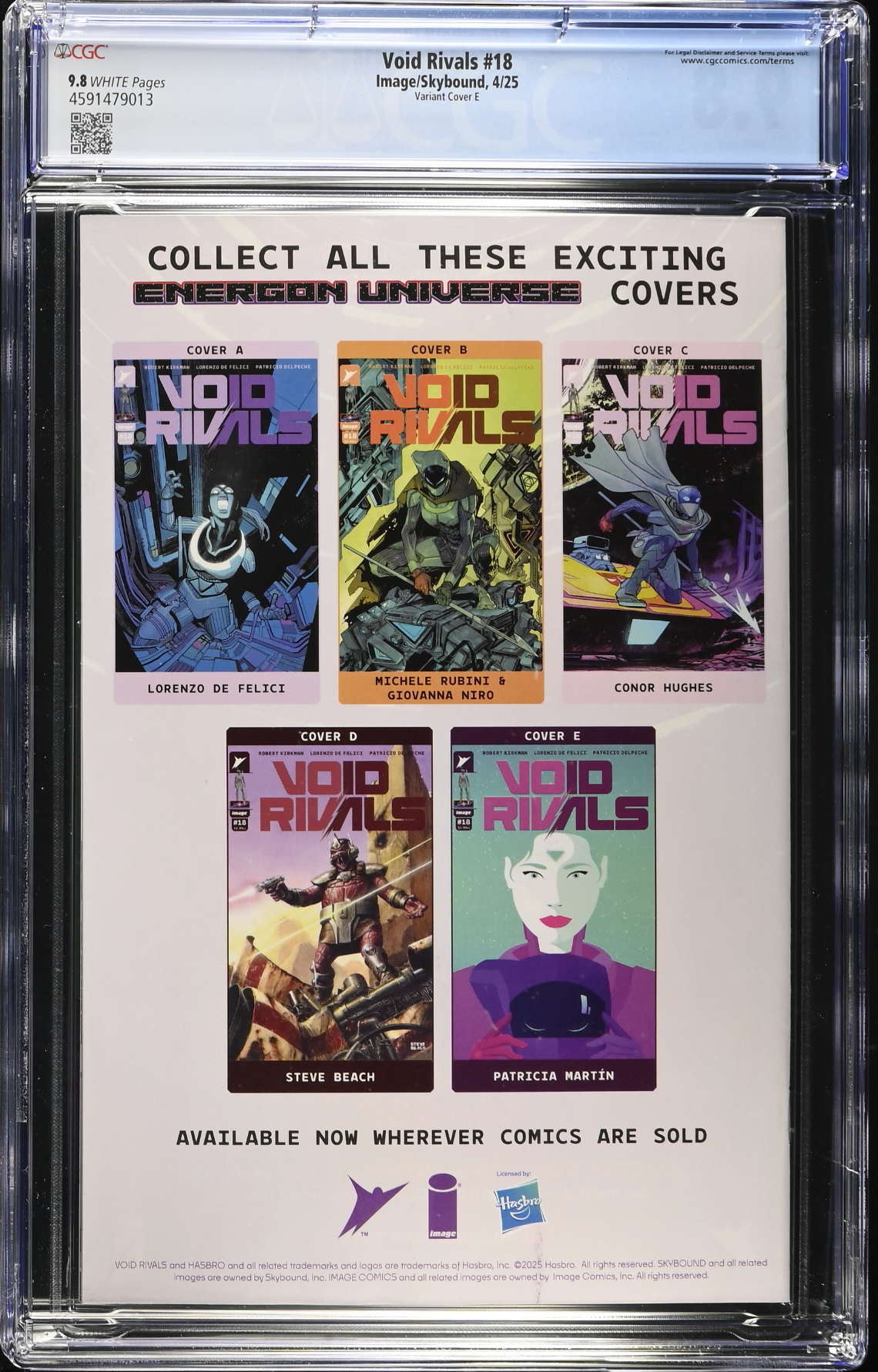 Void Rivals #18 Martin 1:50 Retailer Incentive Variant CGC 9.8