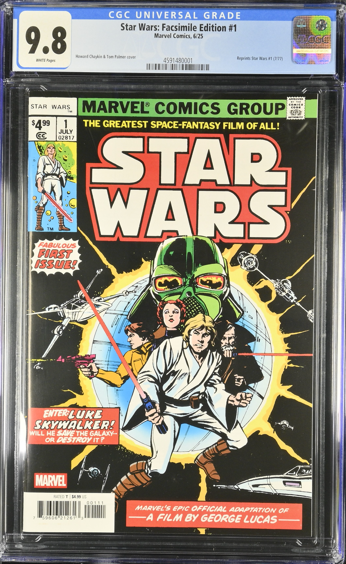 Star Wars 1977 #1 Facsimile Edition CGC 9.8
