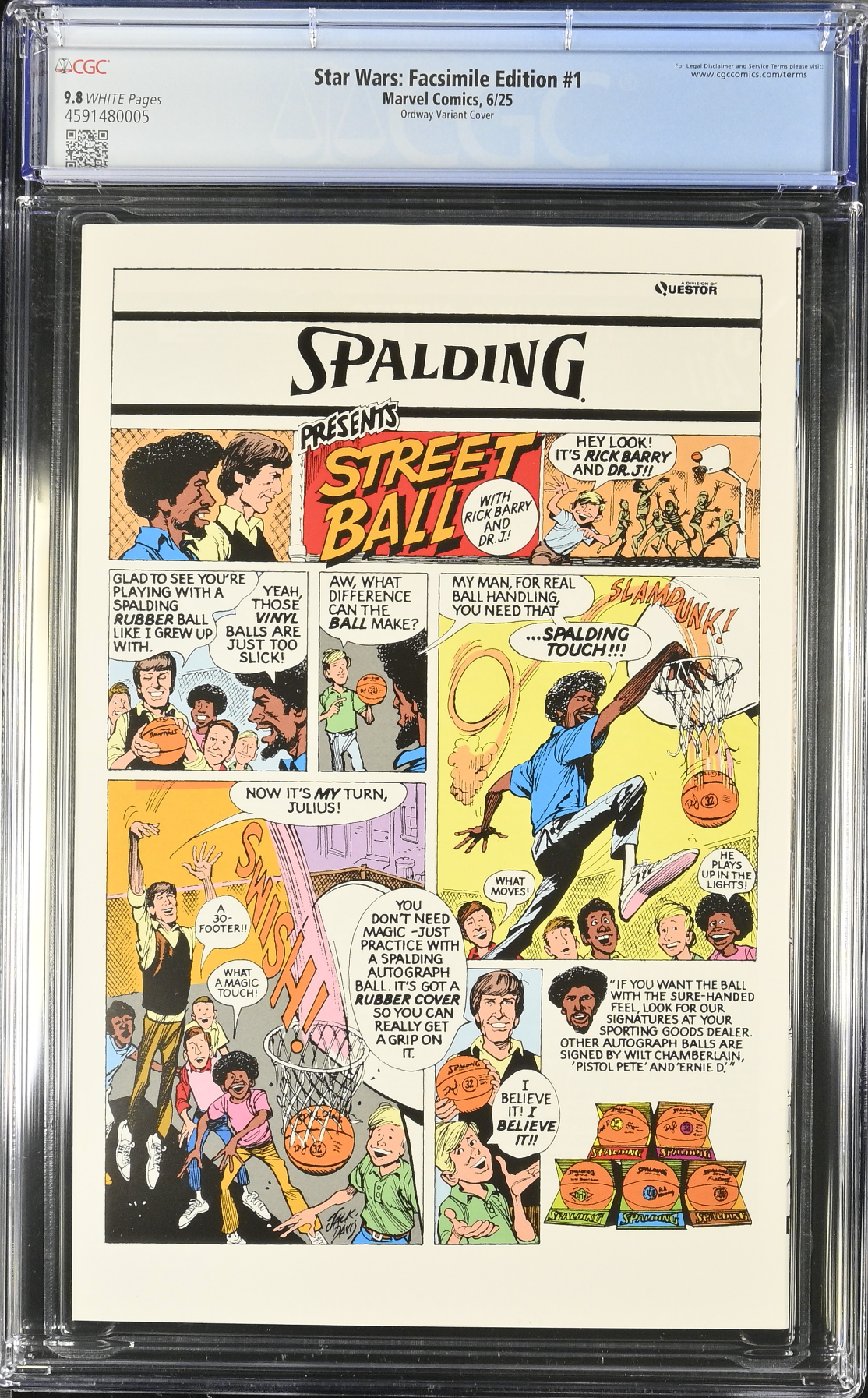 Star Wars 1977 #1 Facsimile Edition Ordway 1:25 Retailer Incentive Variant CGC 9.8