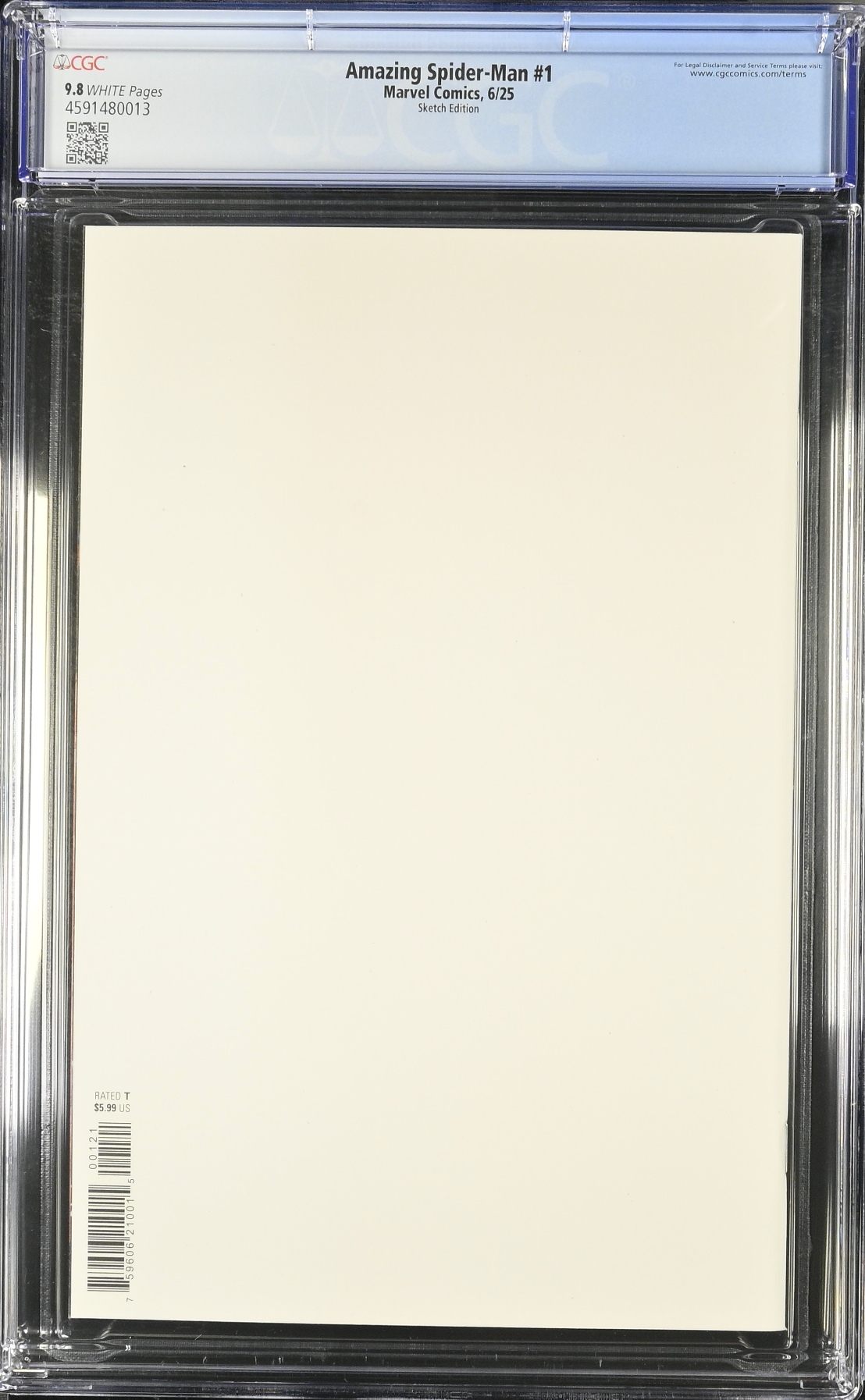Amazing Spider-Man #1 Blank Sketch Variant CGC 9.8