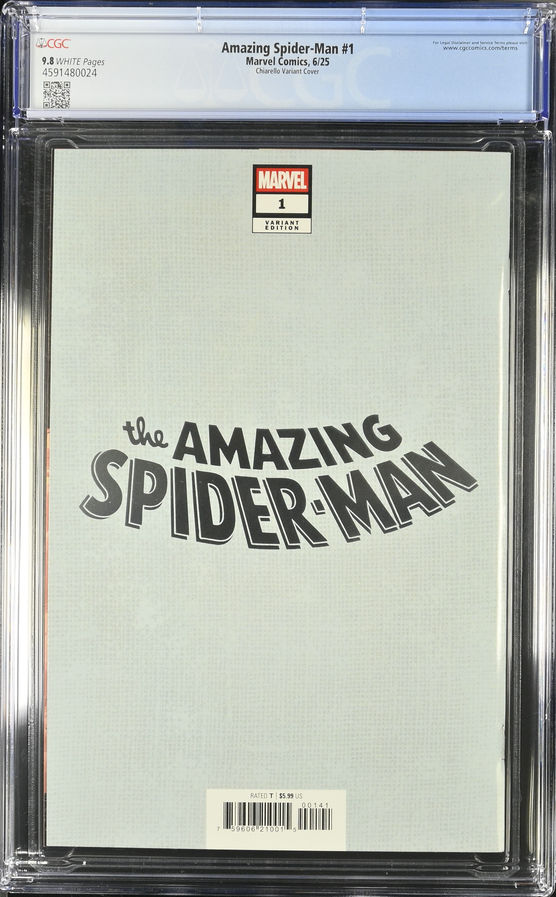 Amazing Spider-Man #1 Chiarello Foil Variant CGC 9.8