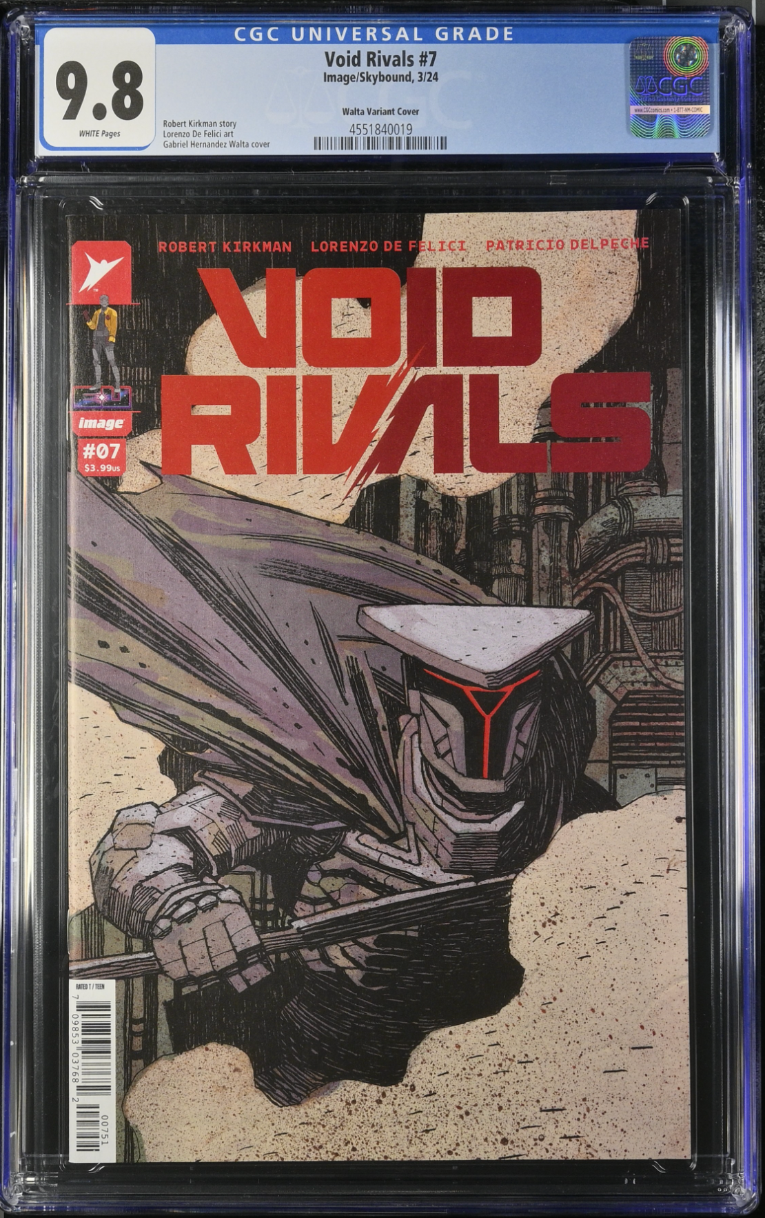 Void Rivals #7 Hernandez Walta 1:50 Retailer Incentive Variant CGC 9.8
