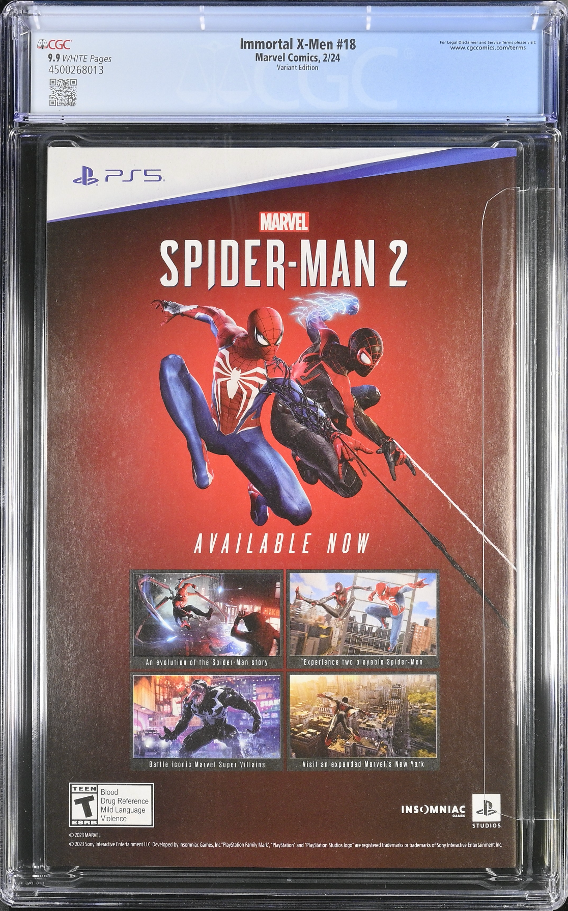 Immortal X-Men #18 Noto Variant CGC 9.9