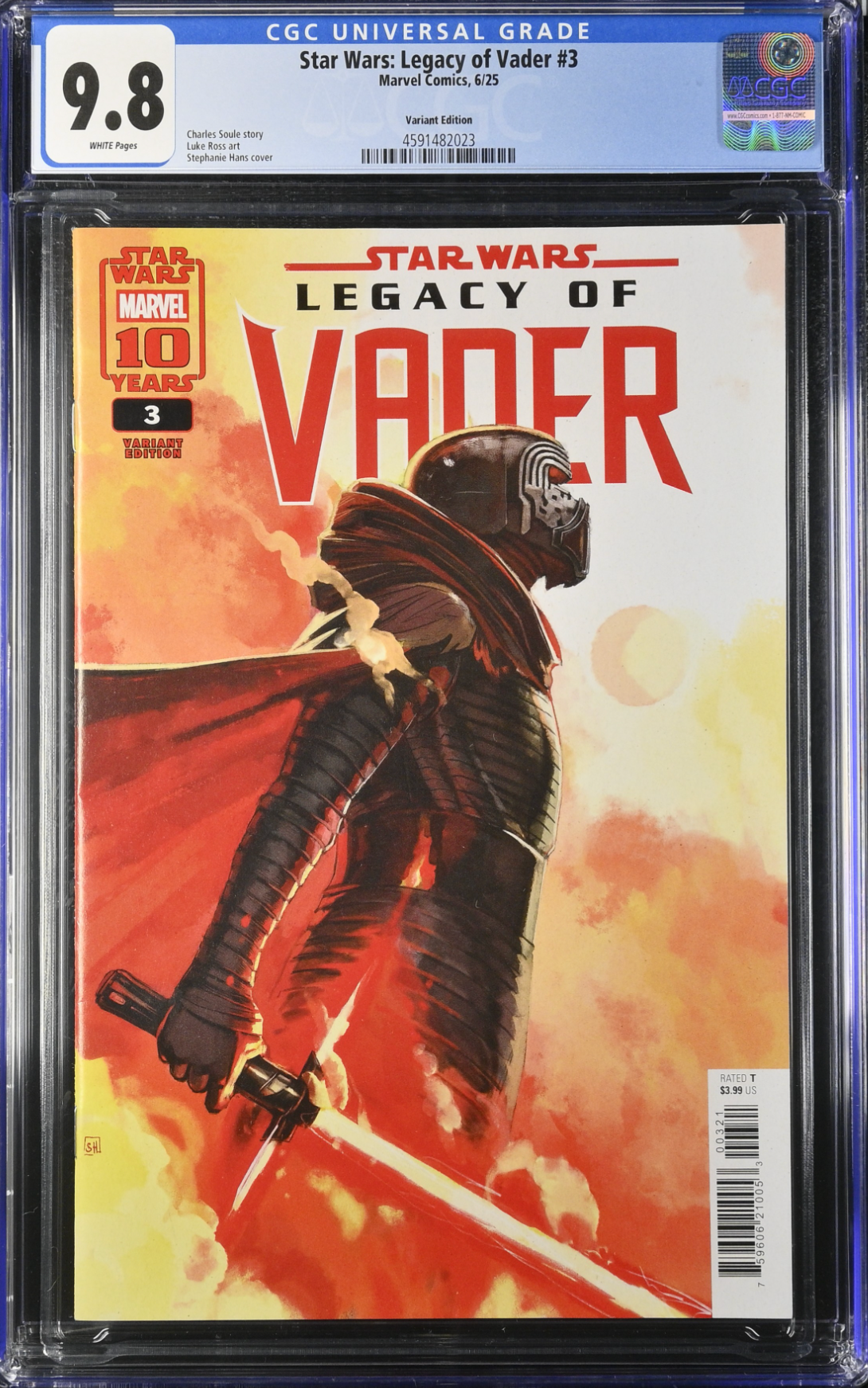 Star Wars: Legacy of Vader #3 Hans Variant CGC 9.8