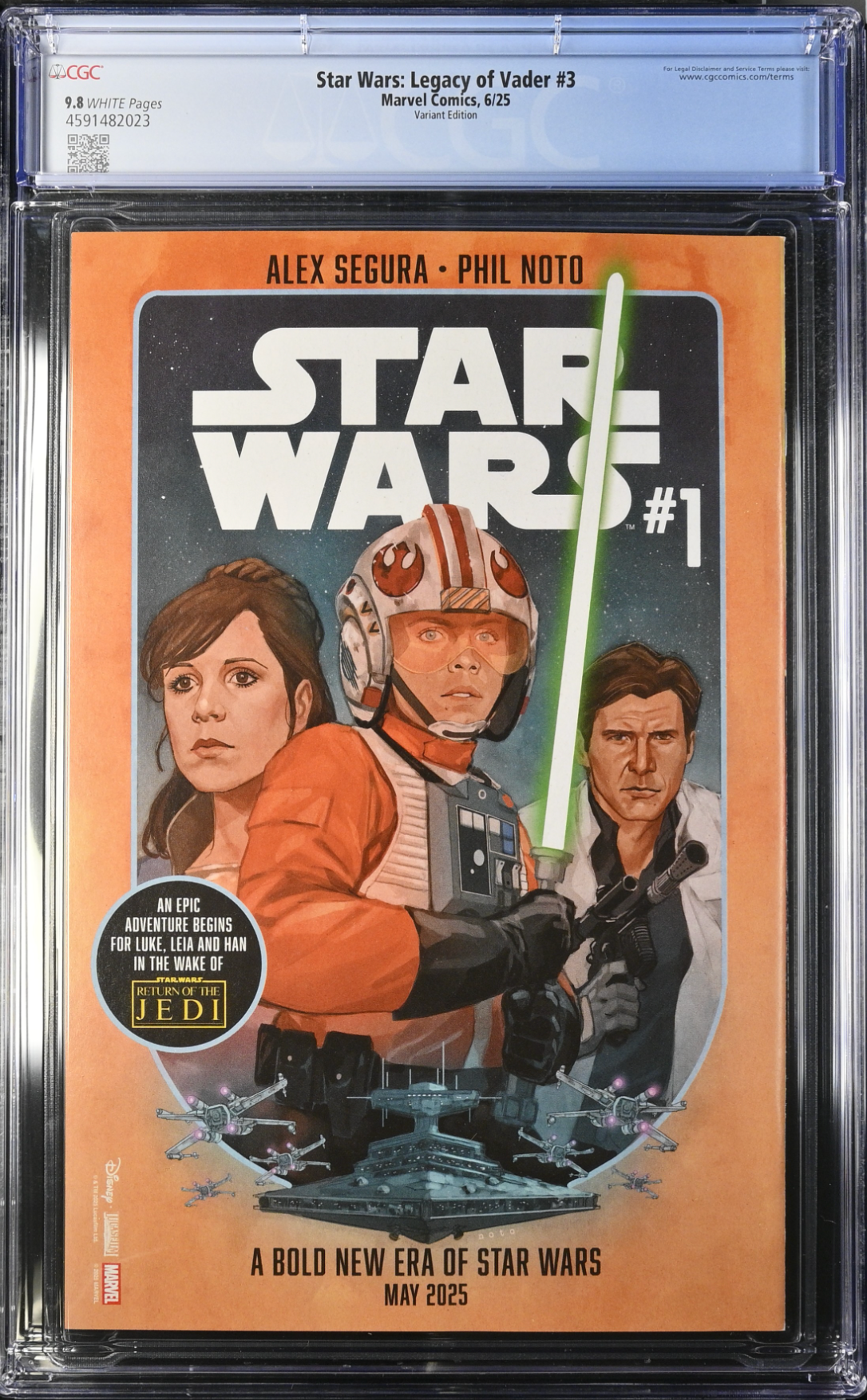 Star Wars: Legacy of Vader #3 Hans Variant CGC 9.8