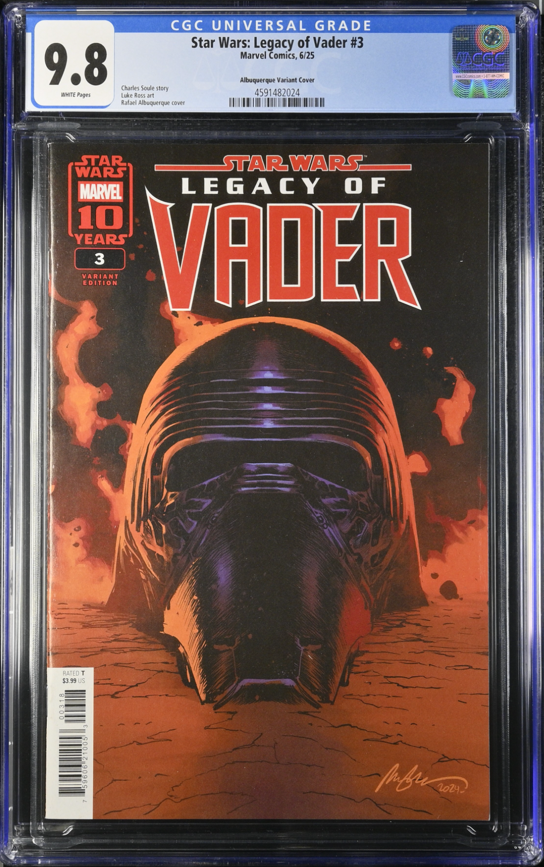Star Wars: Legacy of Vader #3 Albuquerque 1:25 Retailer Incentive Variant CGC 9.8