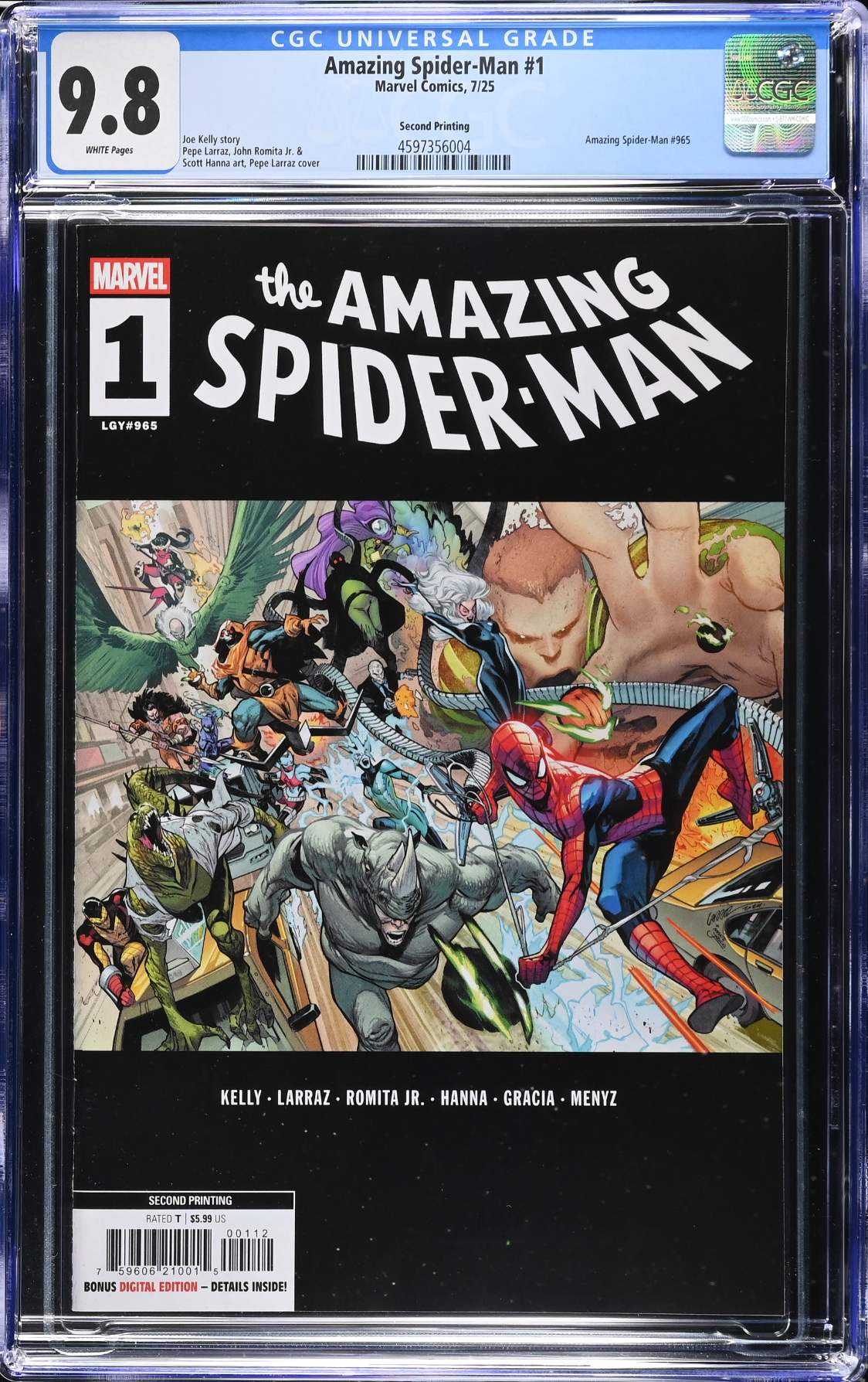 Amazing Spider-Man #1 Second Printing CGC 9.8