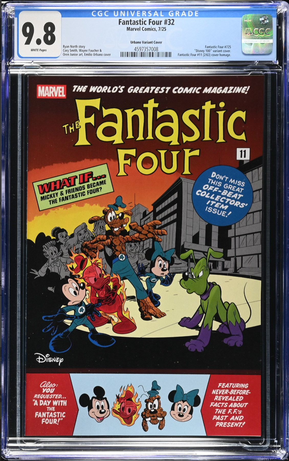 Fantastic Four #32 Disney Variant CGC 9.8
