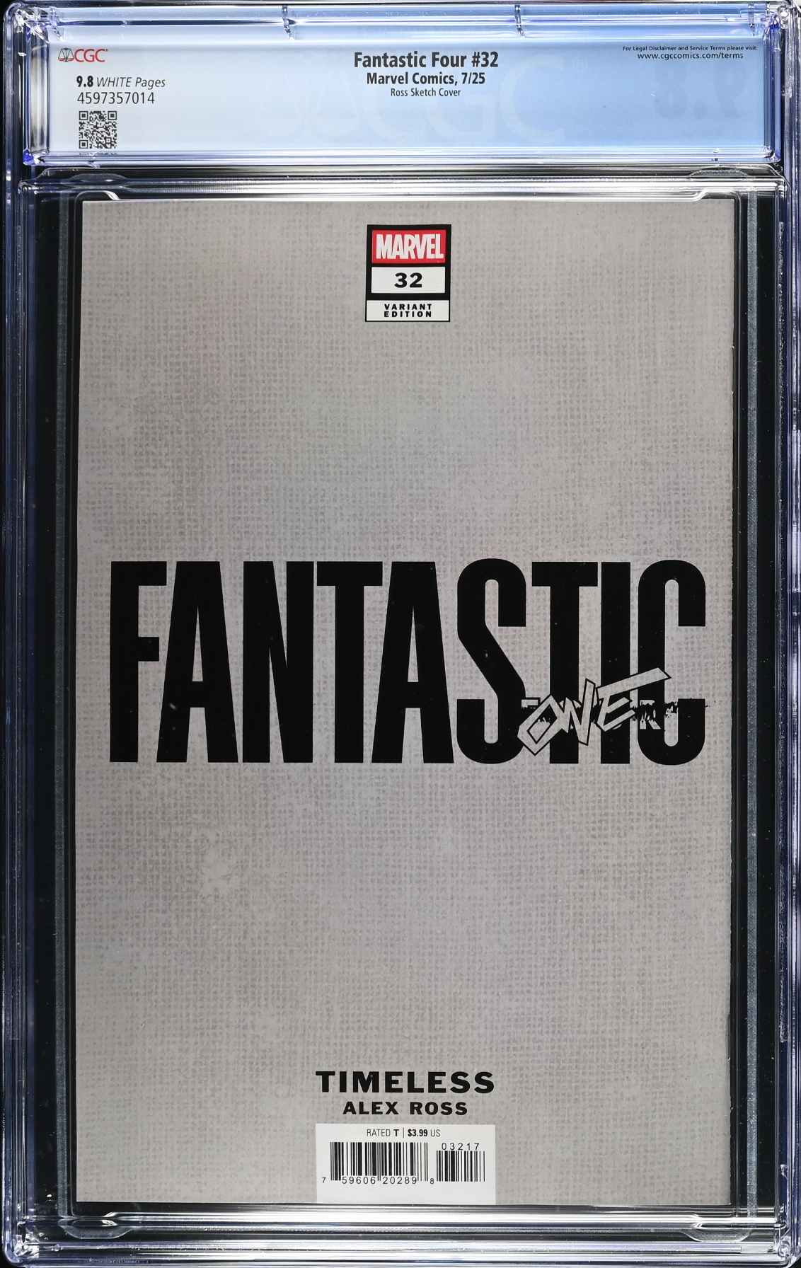 Fantastic Four #32 Ross 1:100 Retailer Incentive Variant CGC 9.8