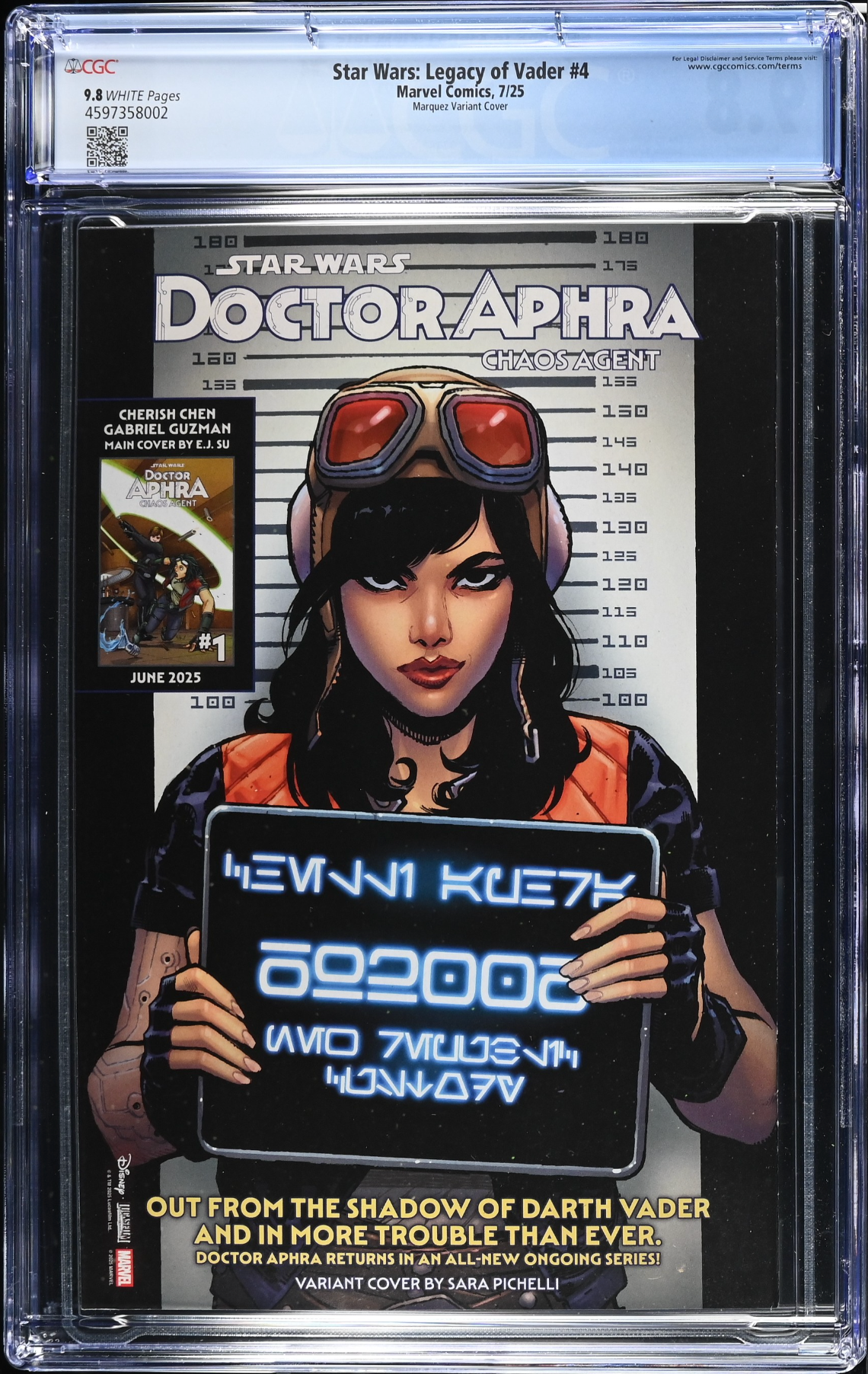 Star Wars: Legacy of Vader #4 Marquez 1:25 Retailer Incentive Variant CGC 9.8