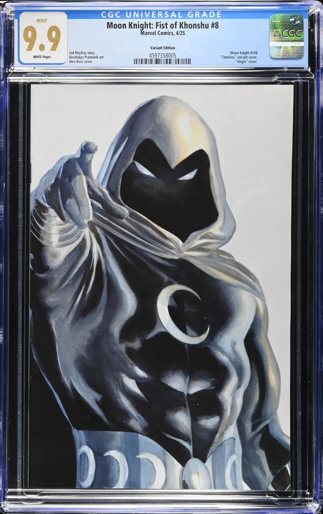 Moon Knight: Fist of Khonshu #8 Ross Timeless Variant CGC 9.9