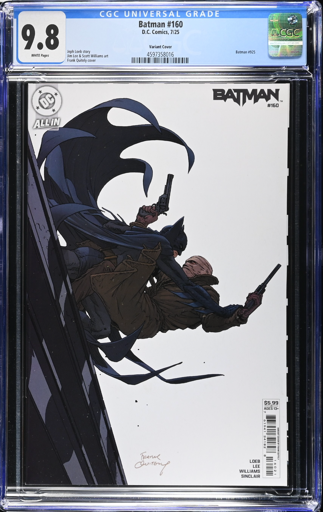 Batman #160 Quitely Variant CGC 9.8