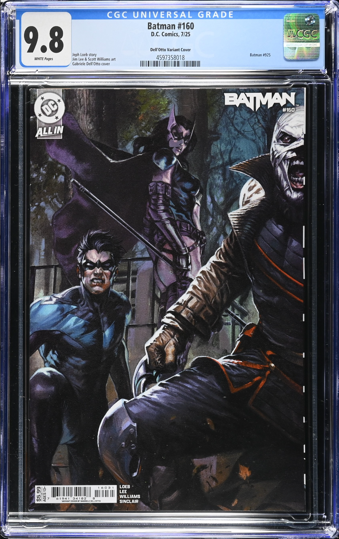 Batman #160 Dell'Otto Variant CGC 9.8