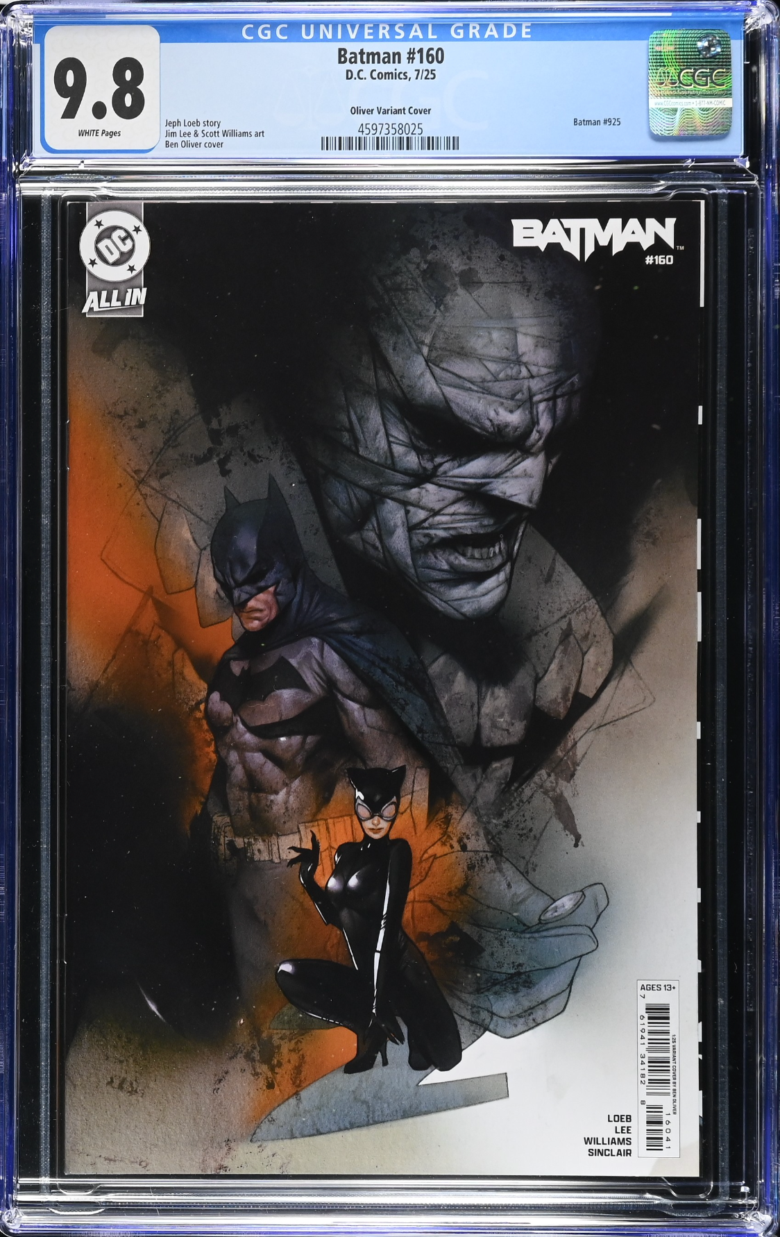 Batman #160 Oliver 1:25 Retailer Incentive Variant CGC 9.8