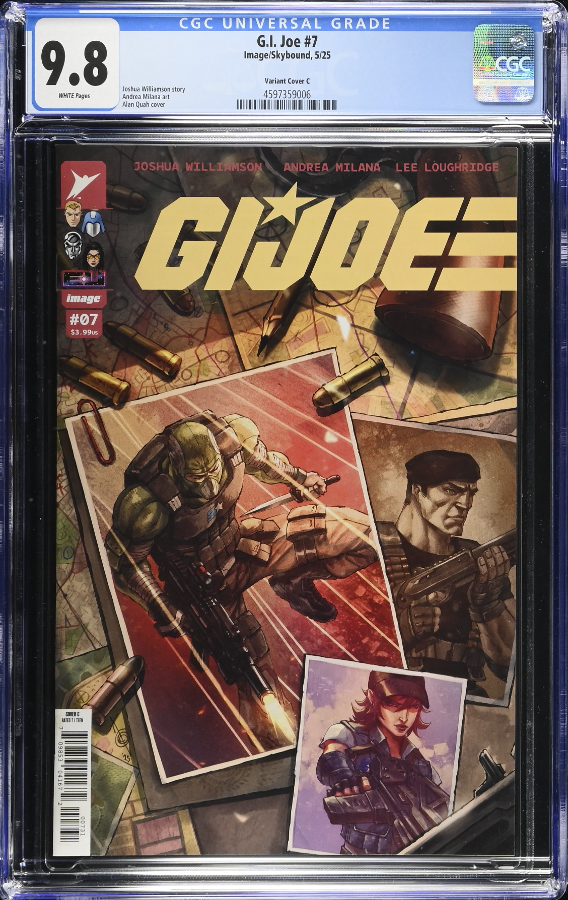 G.I. Joe #7 Quah 1:10 Retailer Incentive Variant CGC 9.8
