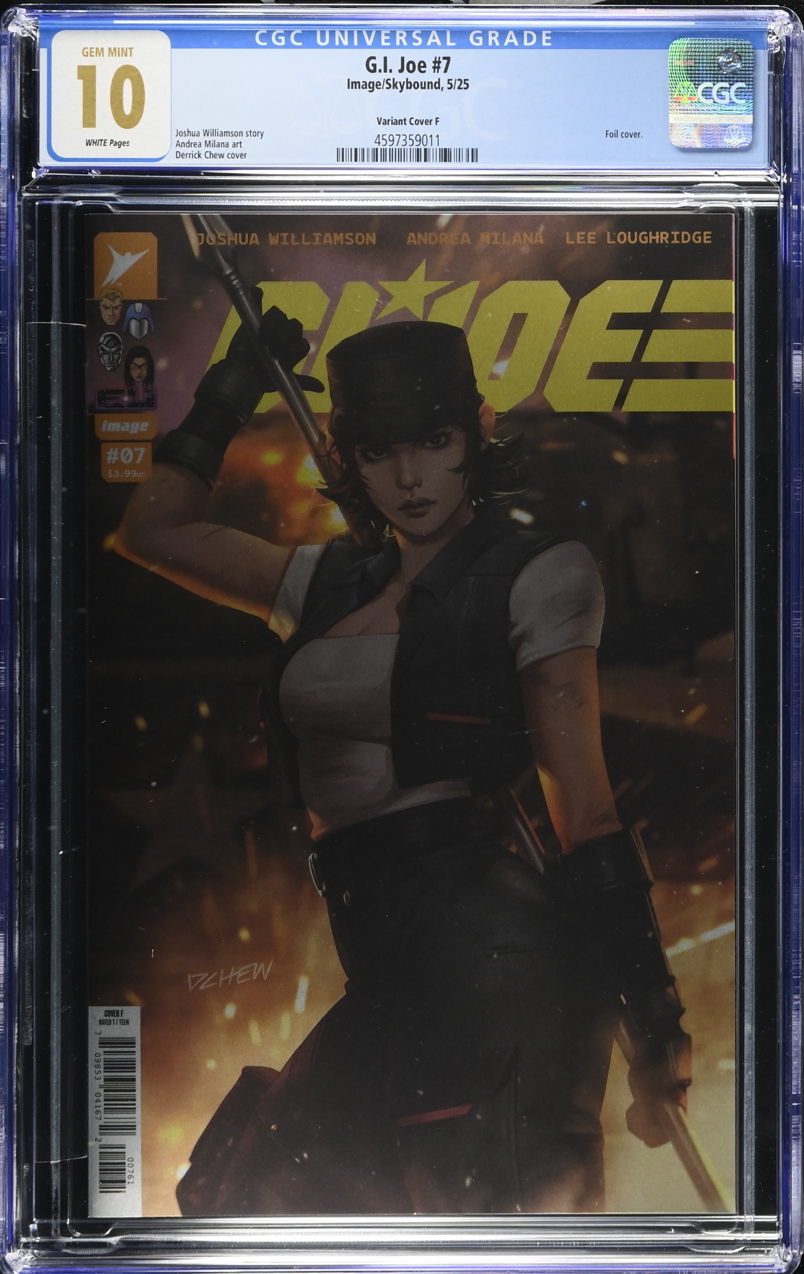 G.I. Joe #7 Chew 1:100 Foil Retailer Incentive Variant CGC 10