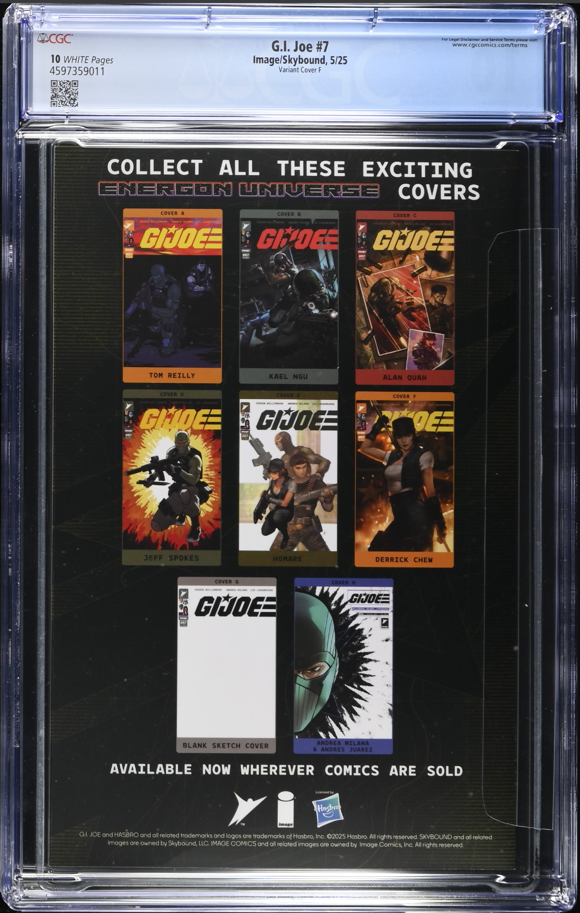 G.I. Joe #7 Chew 1:100 Foil Retailer Incentive Variant CGC 10