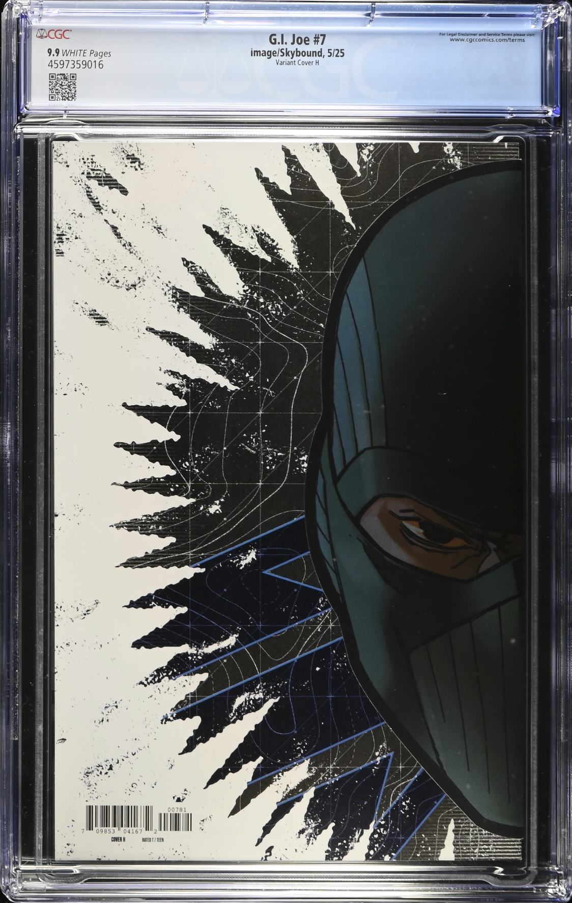 G.I. Joe #7 Milana Die Cut Foil Variant CGC 9.9