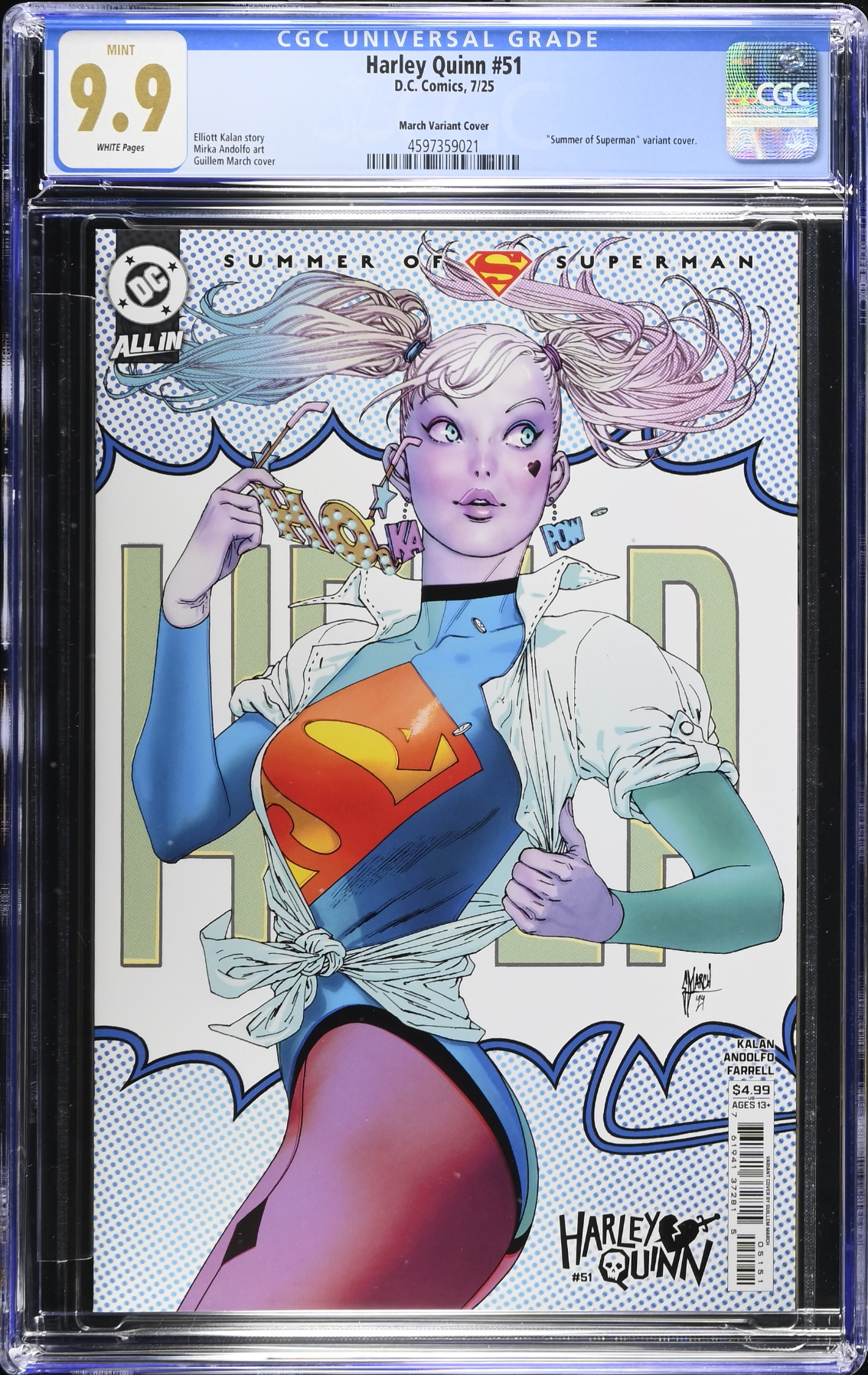 Harley Quinn #51 March Variant CGC 9.9