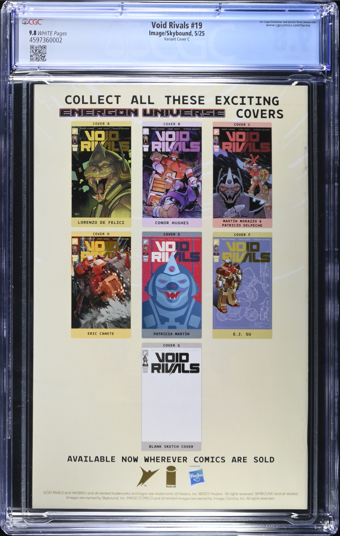 Void Rivals #19 Morazzo 1:10 Retailer Incentive Variant CGC 9.8