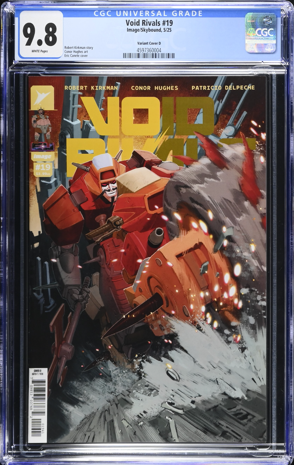 Void Rivals #19 Canete 1:25 Retailer Incentive Variant CGC 9.8