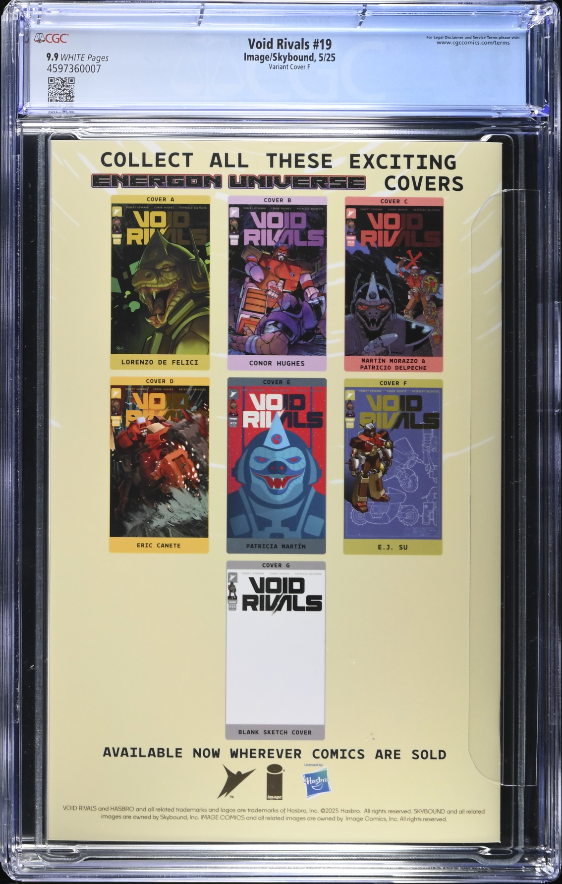 Void Rivals #19 Su 1:100 Retailer Incentive Variant CGC 9.9