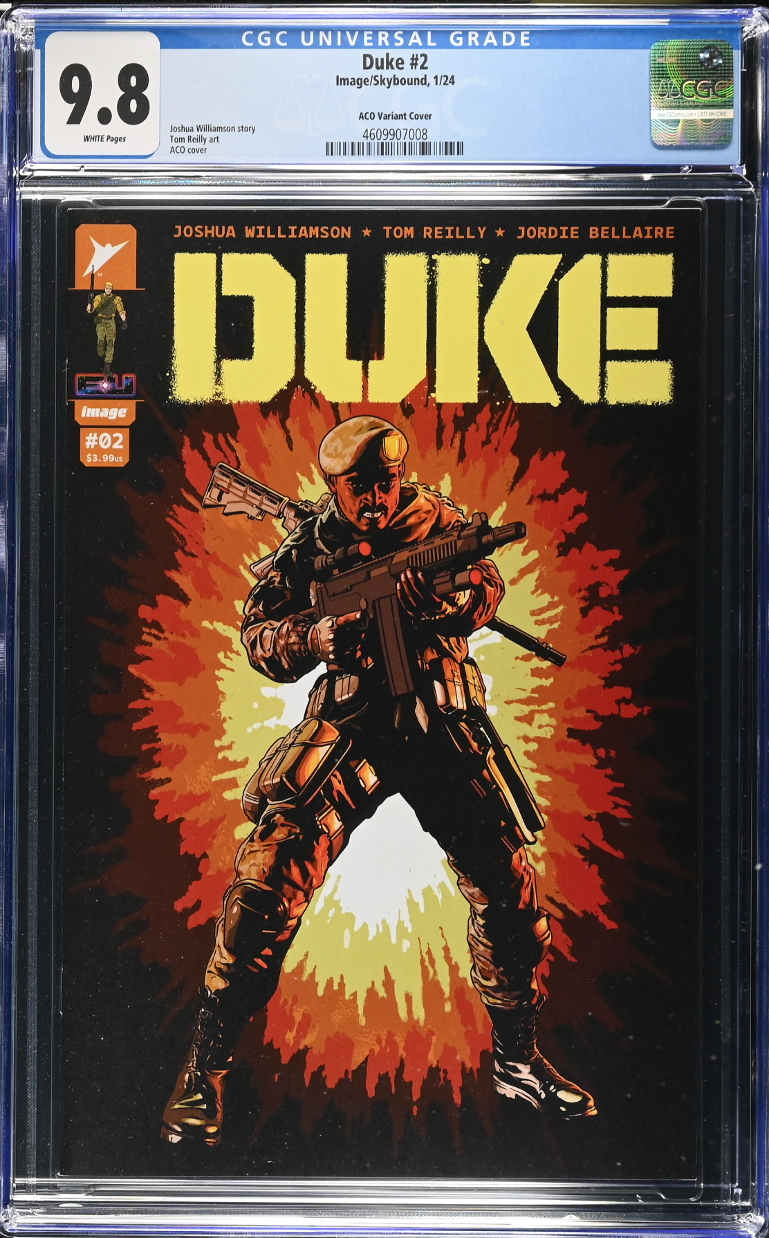 Duke #2 Aco 1:25 Retailer Incentive Variant CGC 9.8